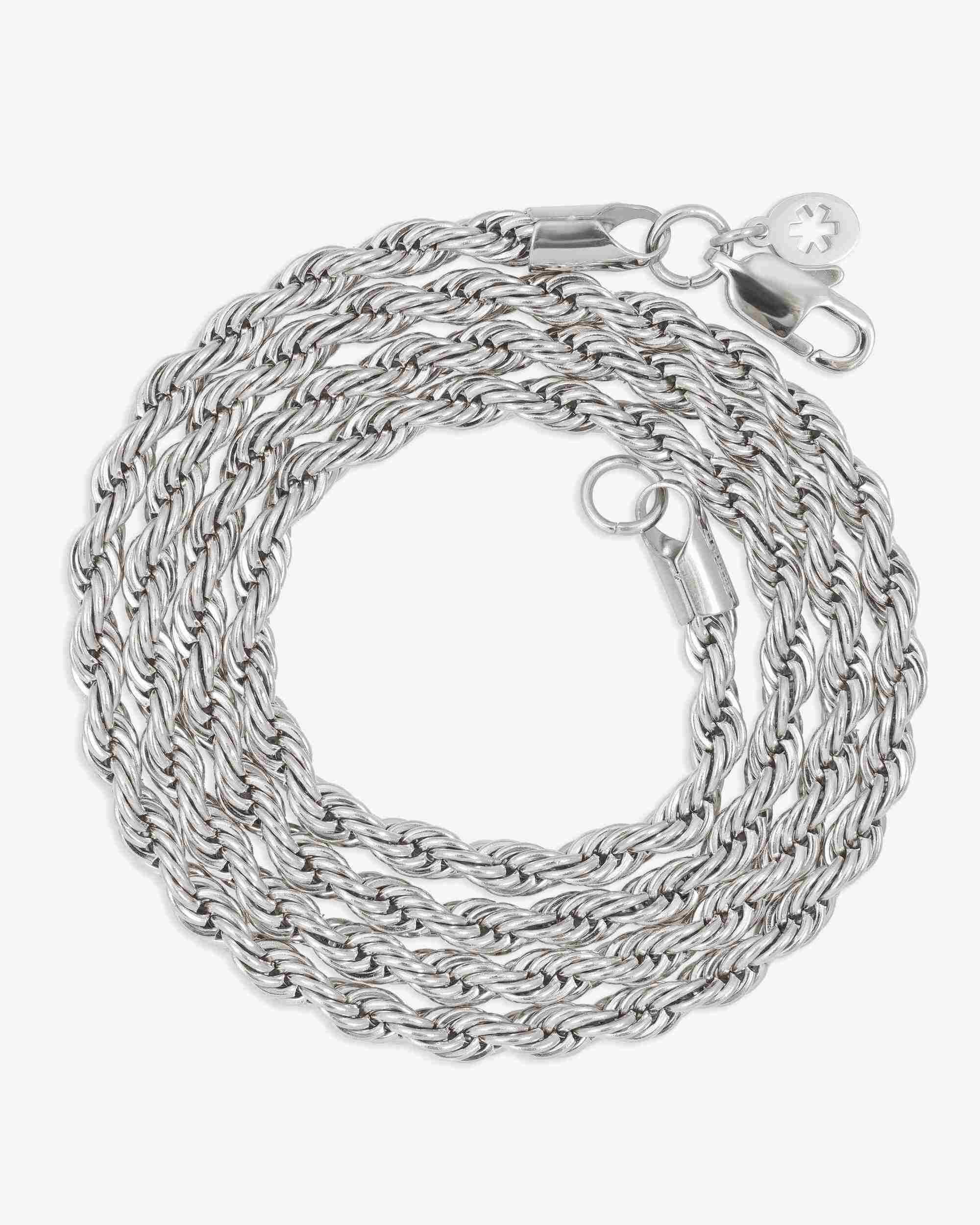 4MM Rope Chain Silver (view 6 of 6)
