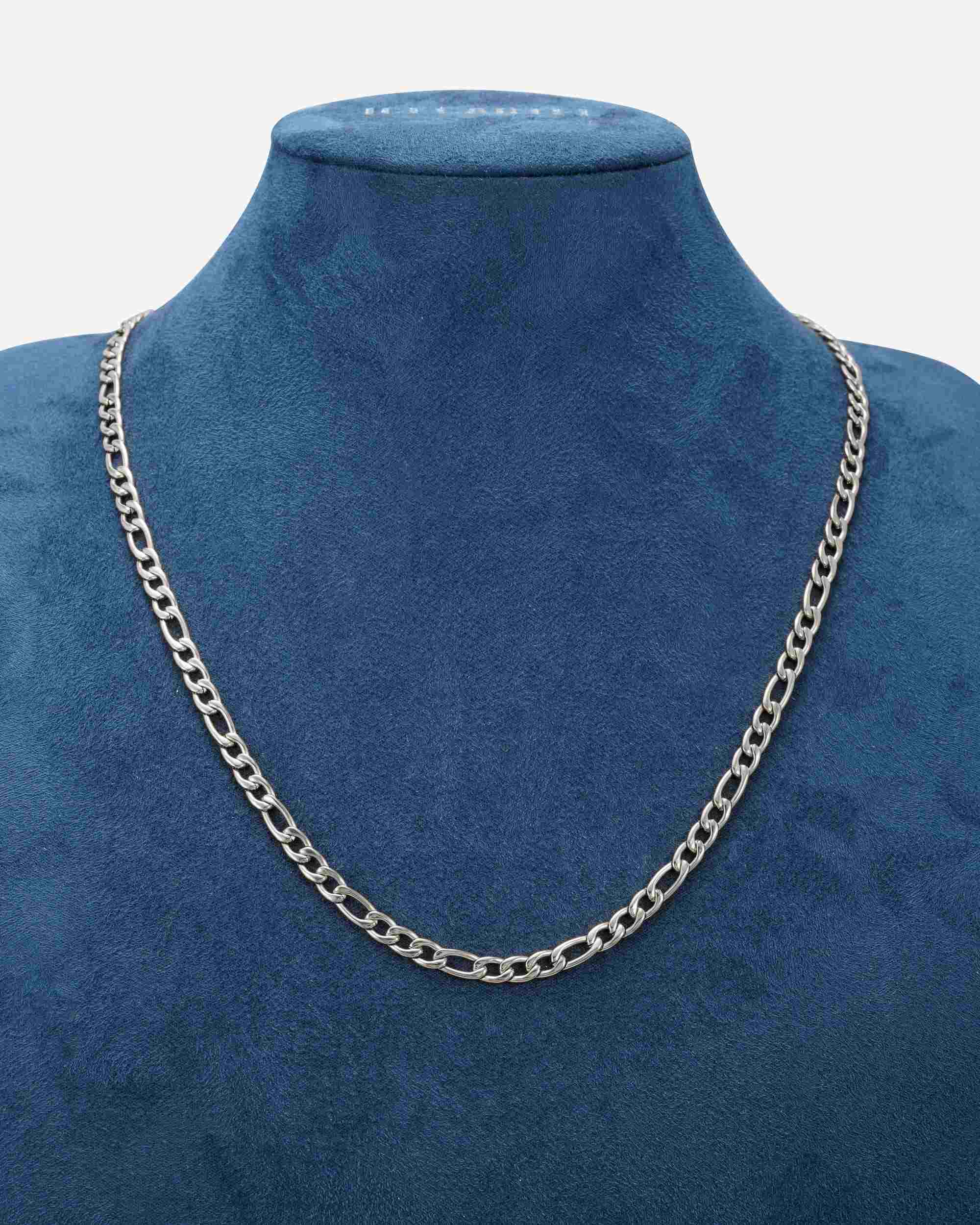 5MM Figaro Chain Silver (view 2 of 4)