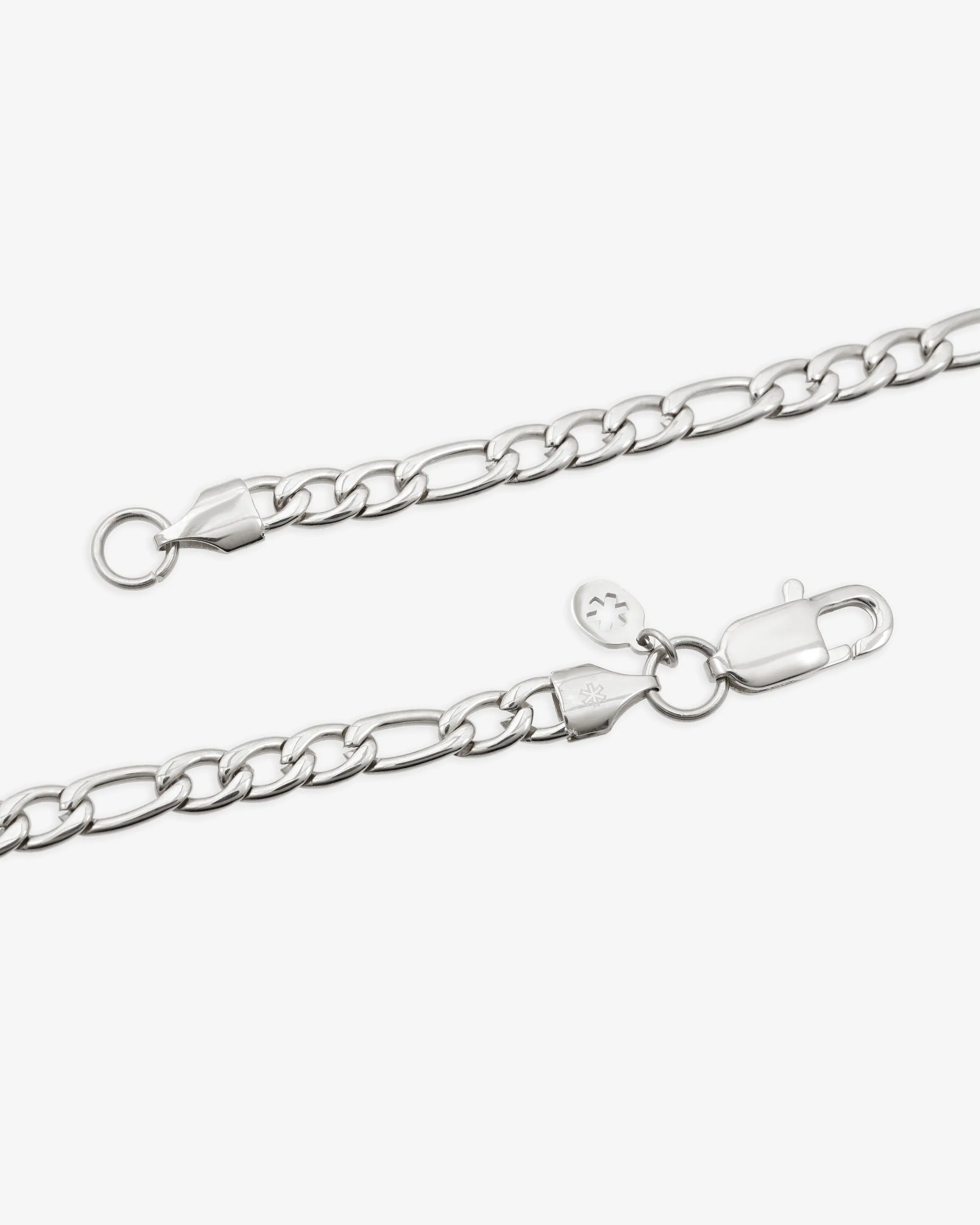 5MM Figaro Chain Silver (view 3 of 4)