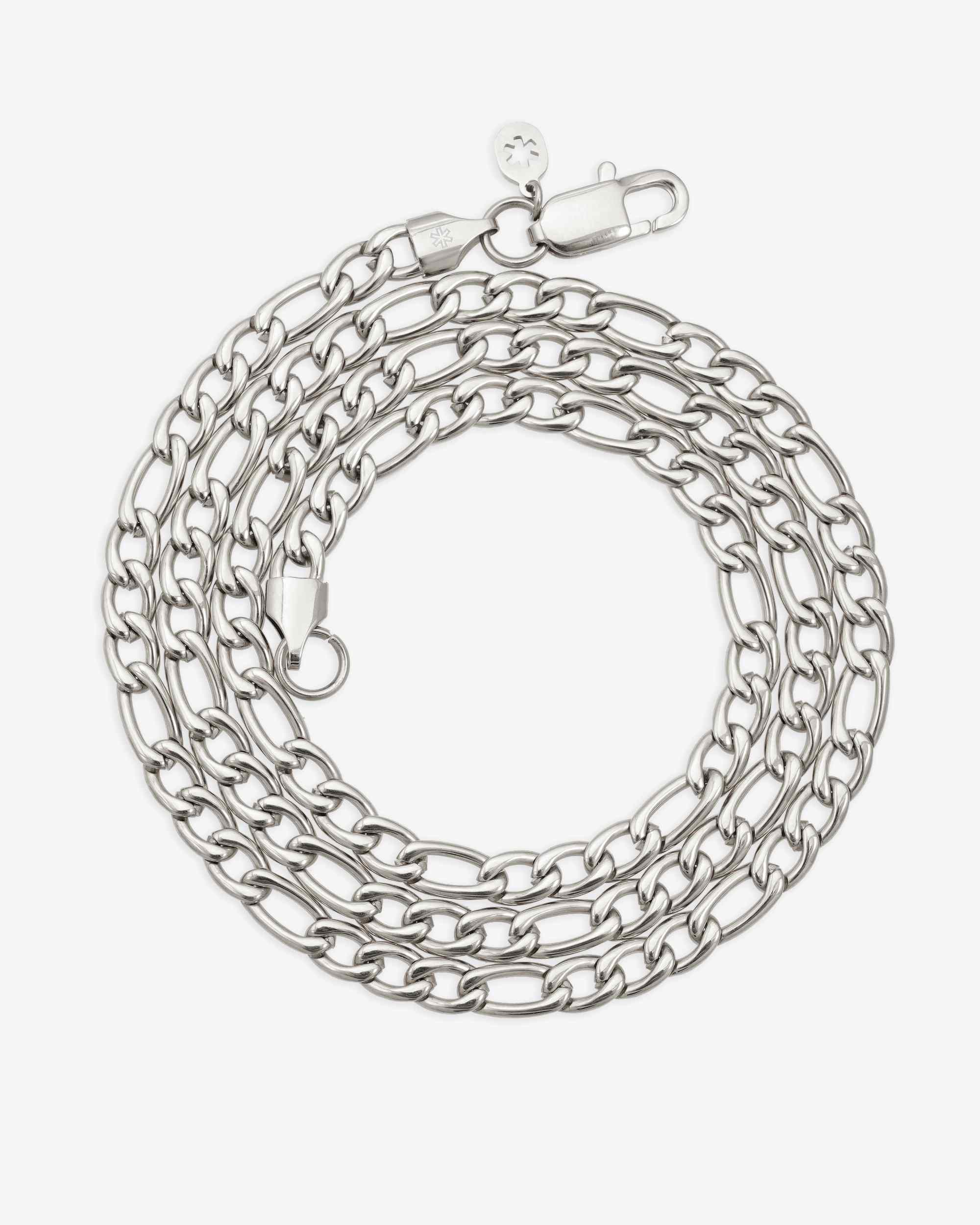 5MM Figaro Chain Silver (view 4 of 4)