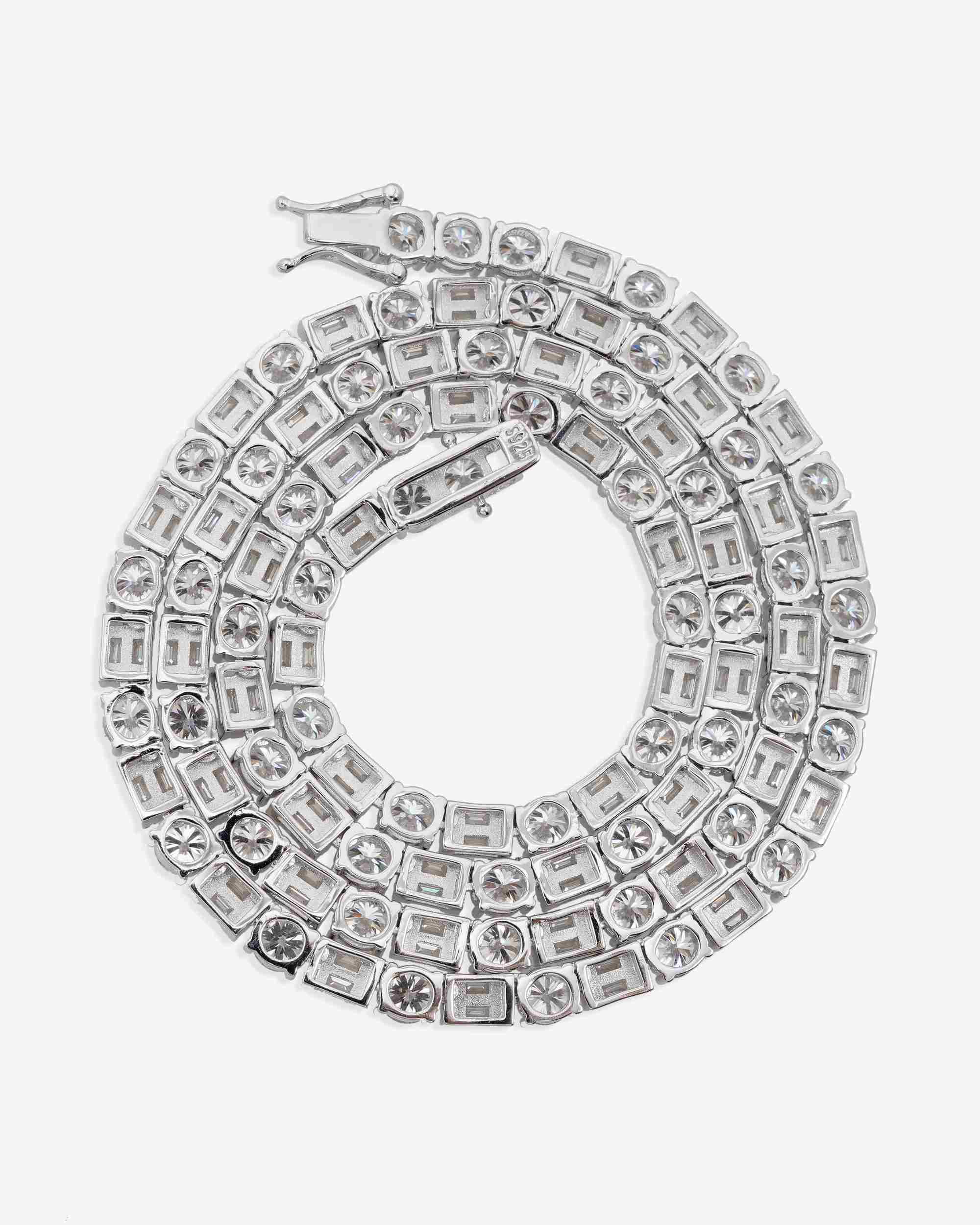 5MM Hybrid Cut Moissanite Tennis Chain 14K Gold (view 6 of 26)