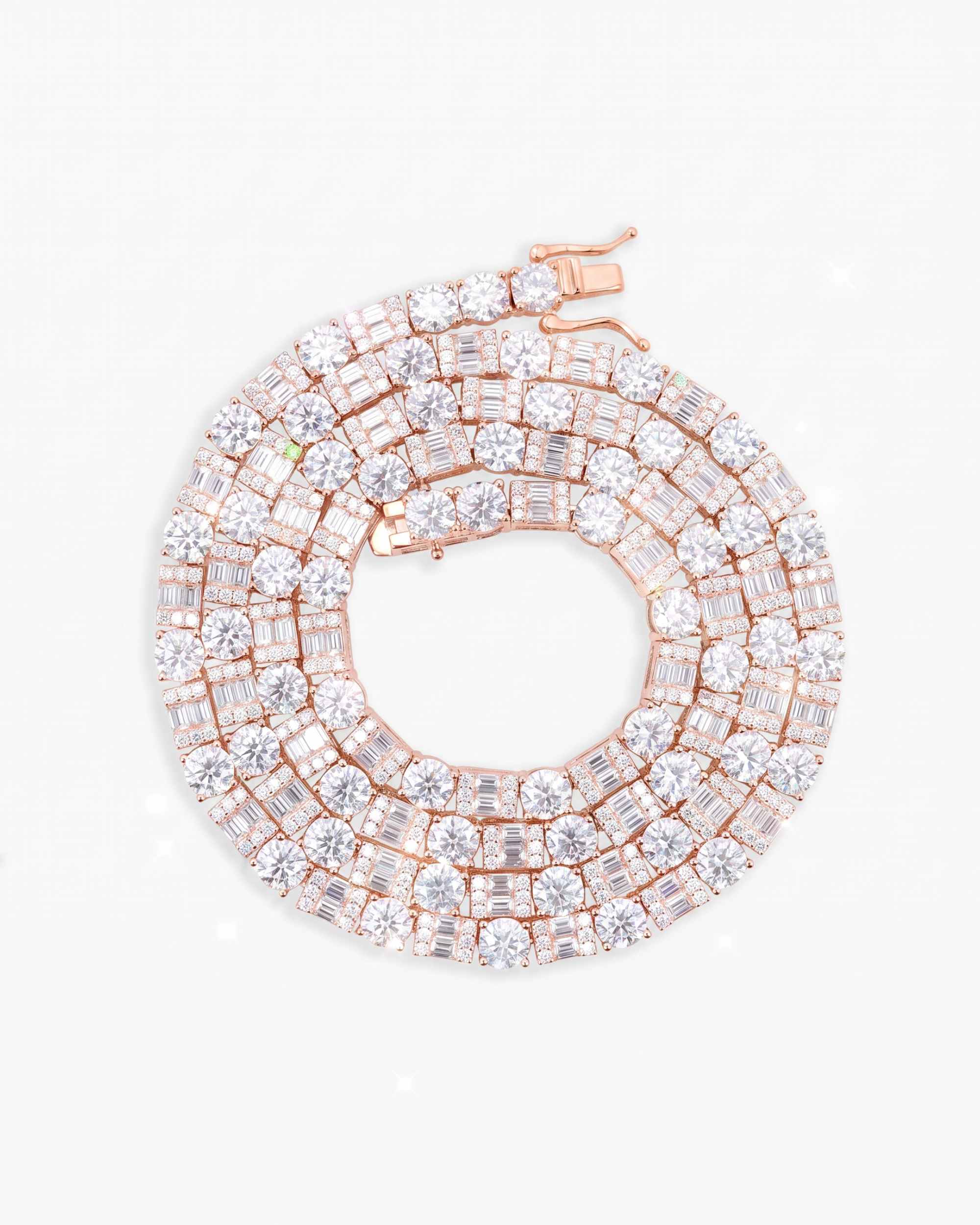 5MM Hybrid Cut Moissanite Tennis Chain 14K Gold (view 12 of 26)