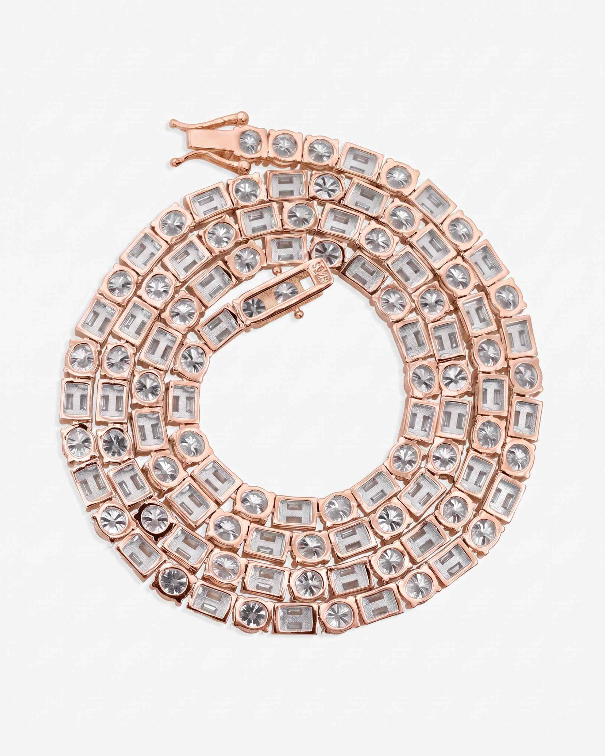 5MM Hybrid Cut Moissanite Tennis Chain 14K Gold (view 13 of 26)