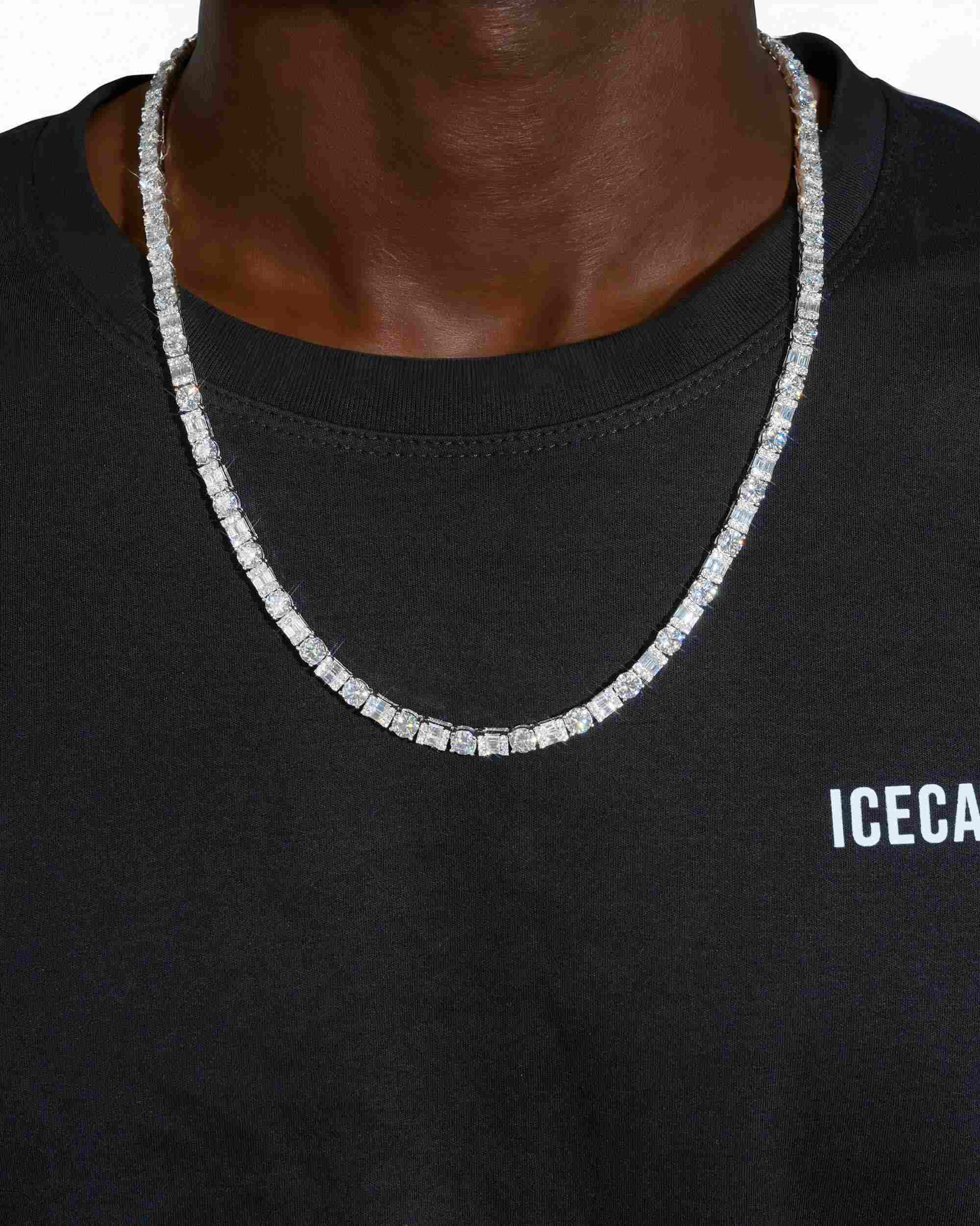 5MM Hybrid Cut Moissanite Tennis Chain 14K Gold (view 22 of 26)