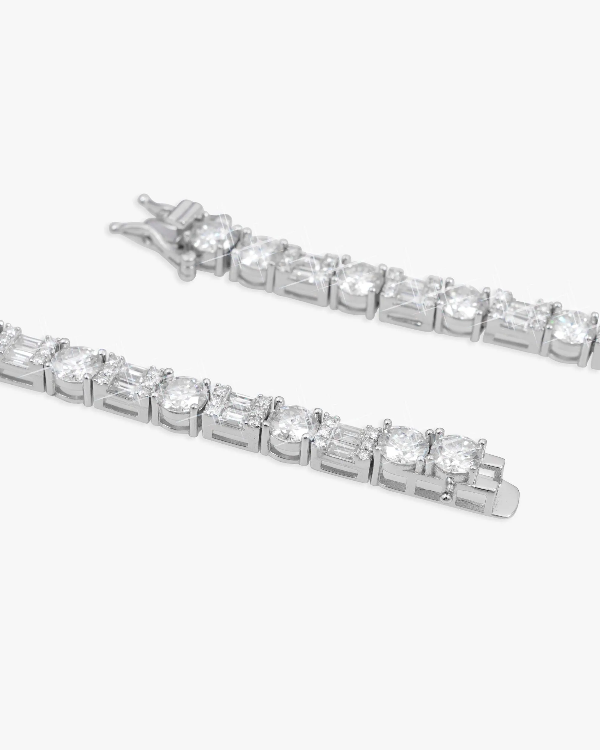 5MM Hybrid Cut Moissanite Tennis Chain 14K Gold (view 24 of 26)