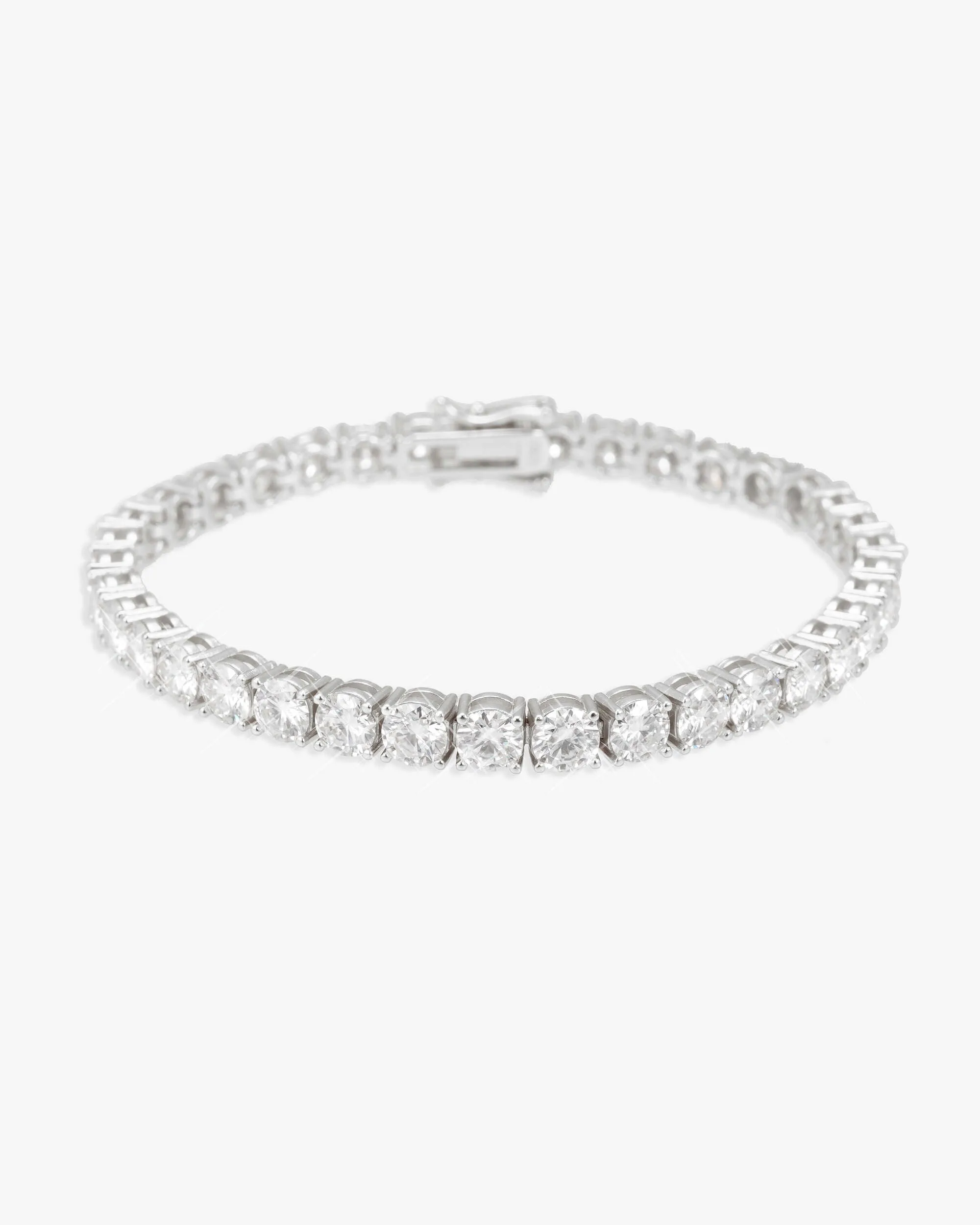 5MM Moissanite Tennis Chain/Bracelet Bundle 14K Gold (view 6 of 31)