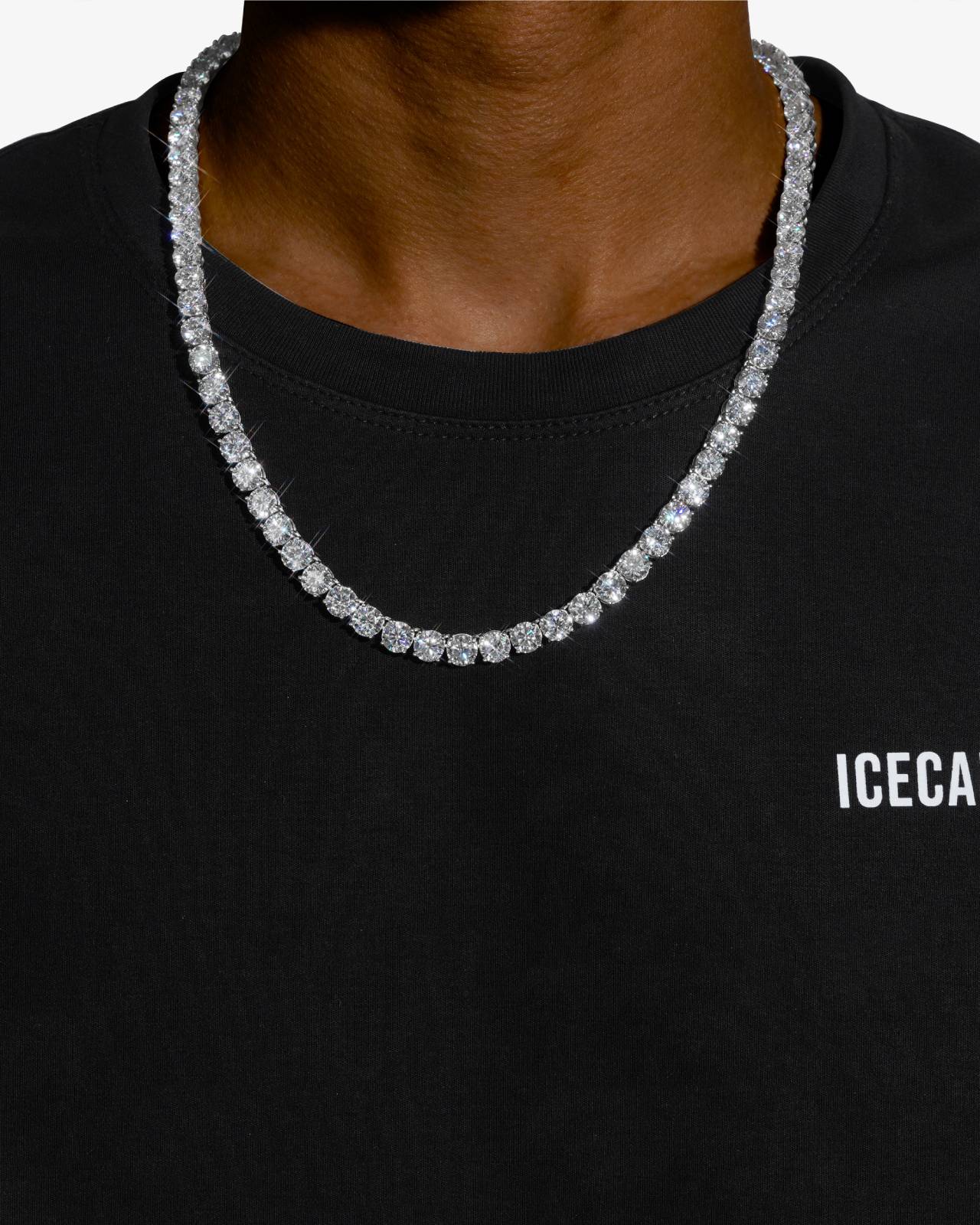 5MM Moissanite Tennis Chain/Bracelet Bundle 14K Gold (view 13 of 31)