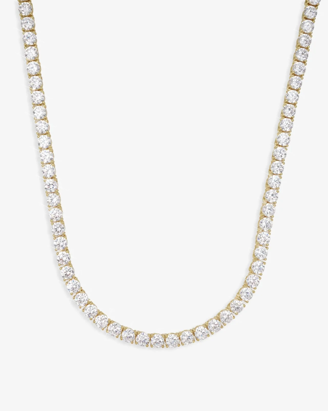 5MM Moissanite Tennis Chain/Bracelet Bundle 14K Gold (view 14 of 31)