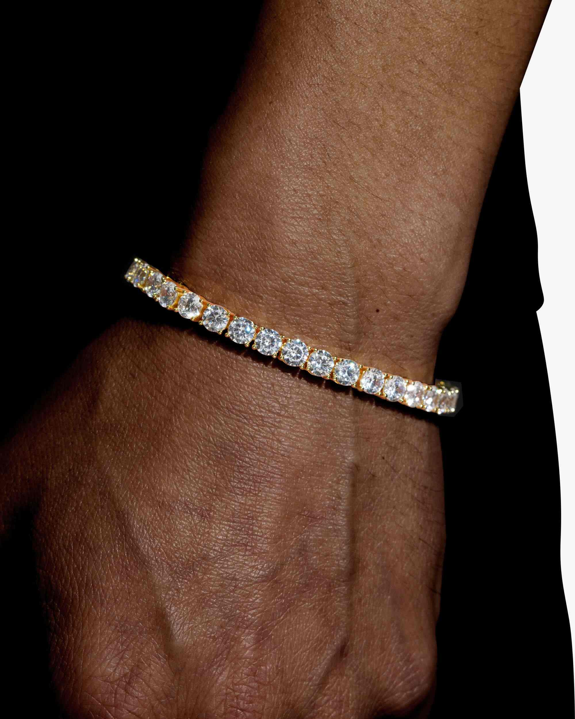 5MM Tennis Chain and Bracelet Bundle 14K Gold (view 9 of 13)