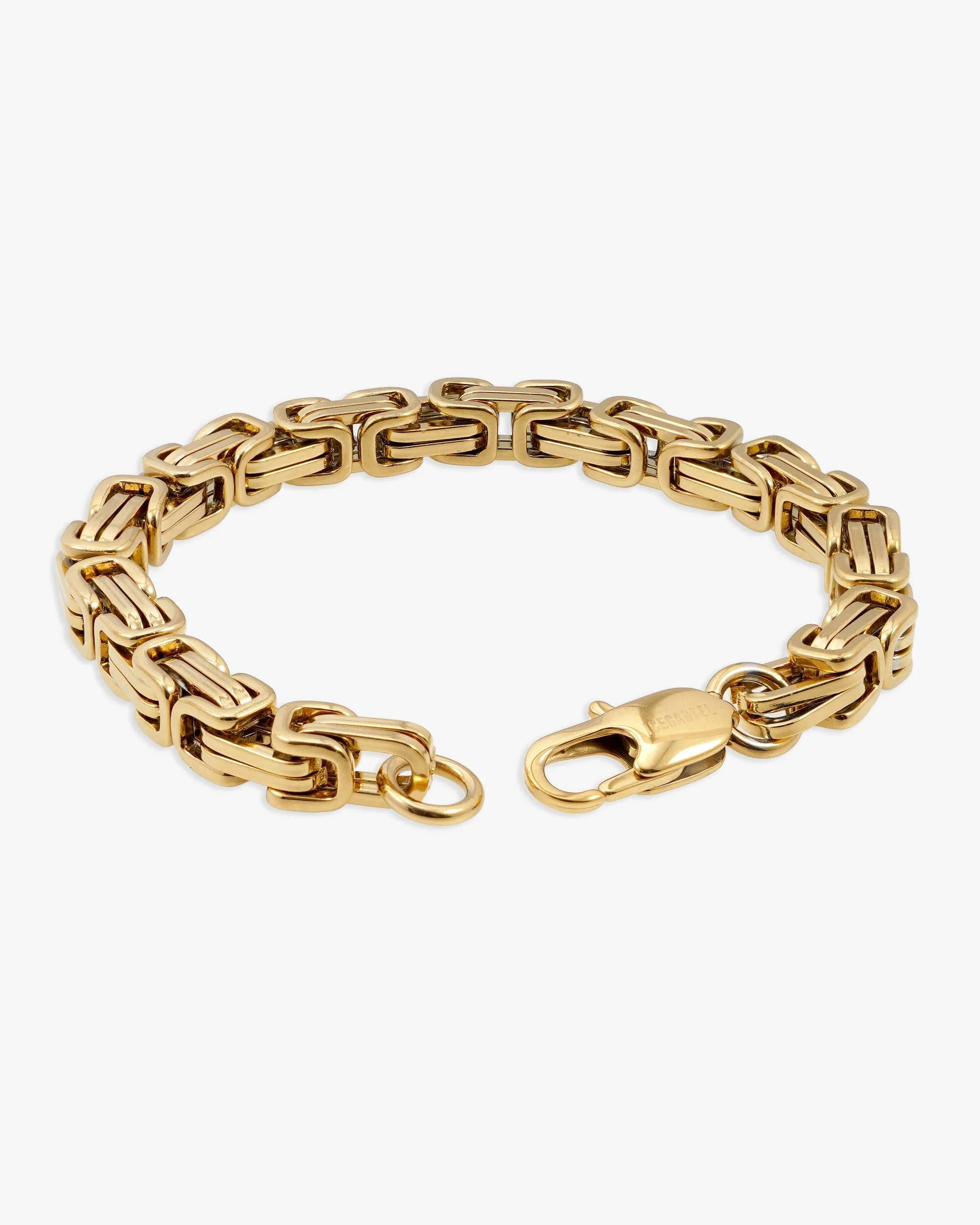 6MM Byzantine Bracelet 14K Gold (view 3 of 3)