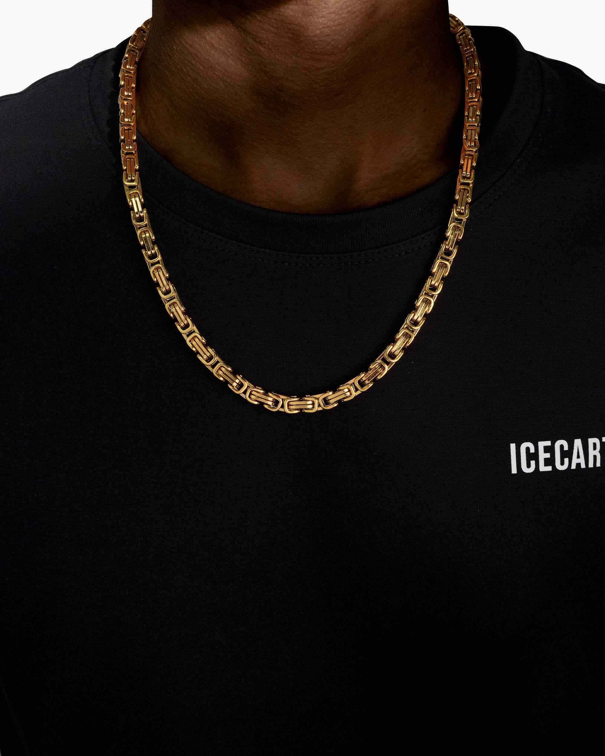 6MM Byzantine Chain and Bracelet Bundle 14K Gold (view 2 of 4)