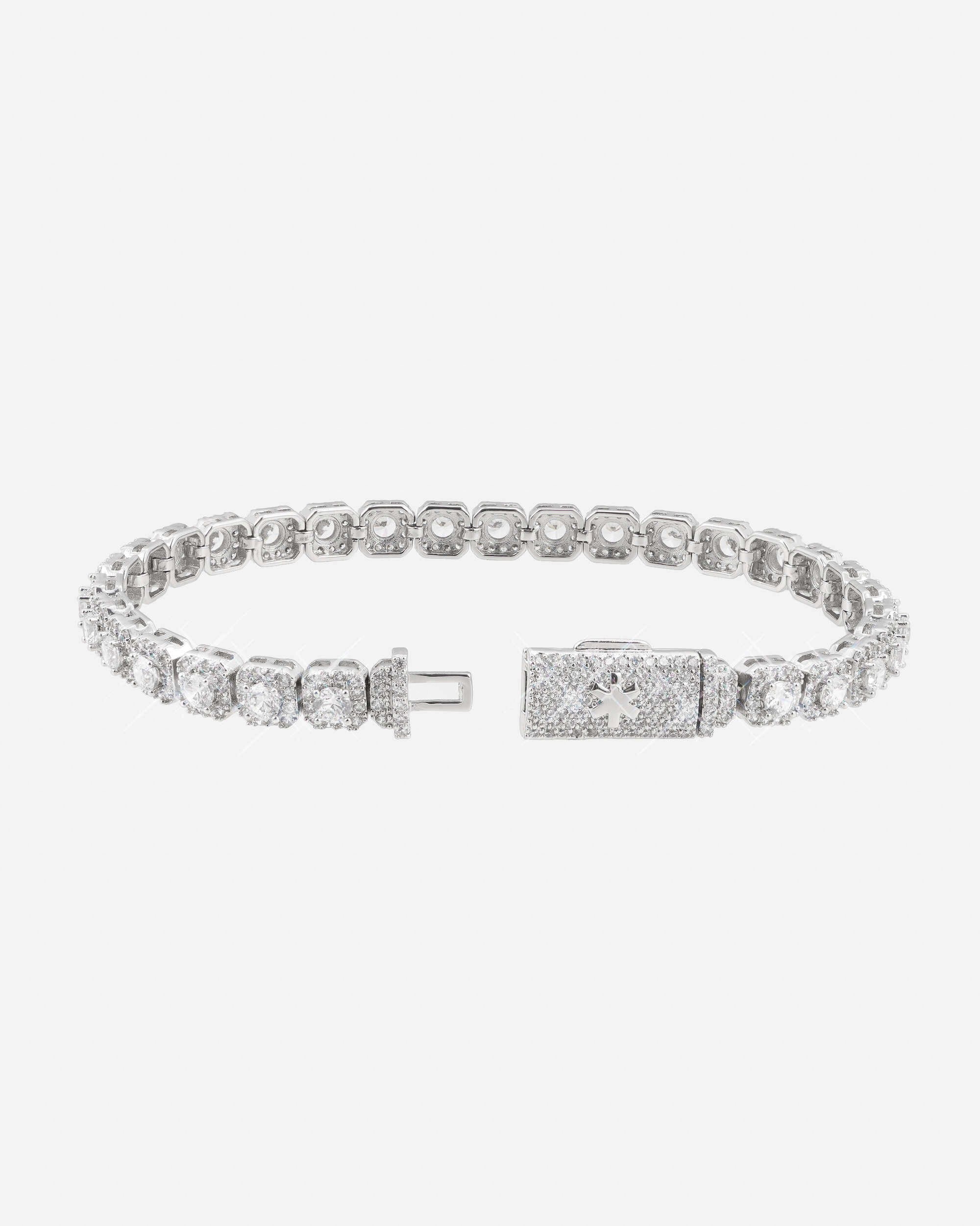 6MM Clustered Iced Out VVS Tennis Bracelet 14K Gold (view 3 of 4)