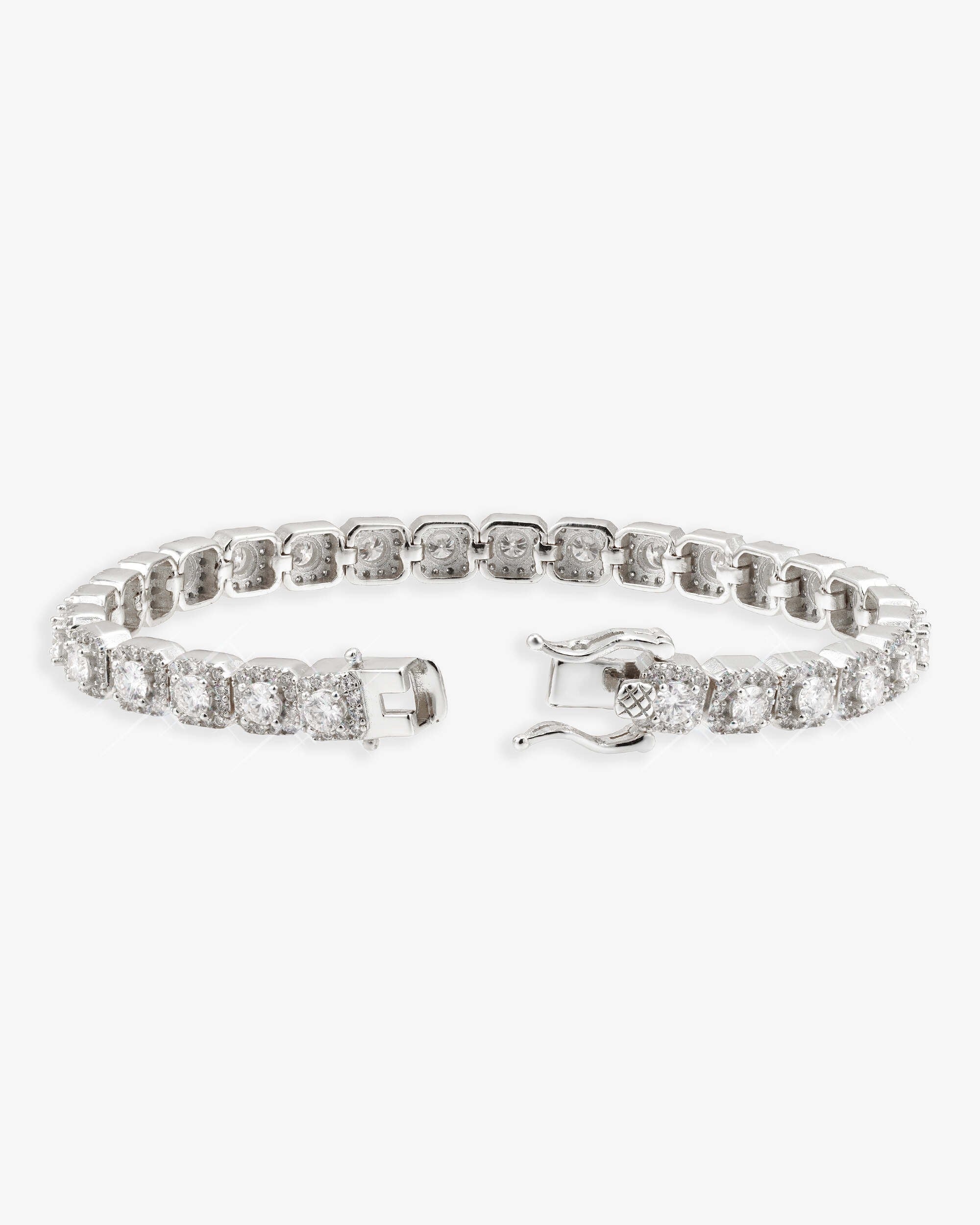 6MM Clustered Tennis Chain and Bracelet Bundle 14K Gold (view 8 of 8)