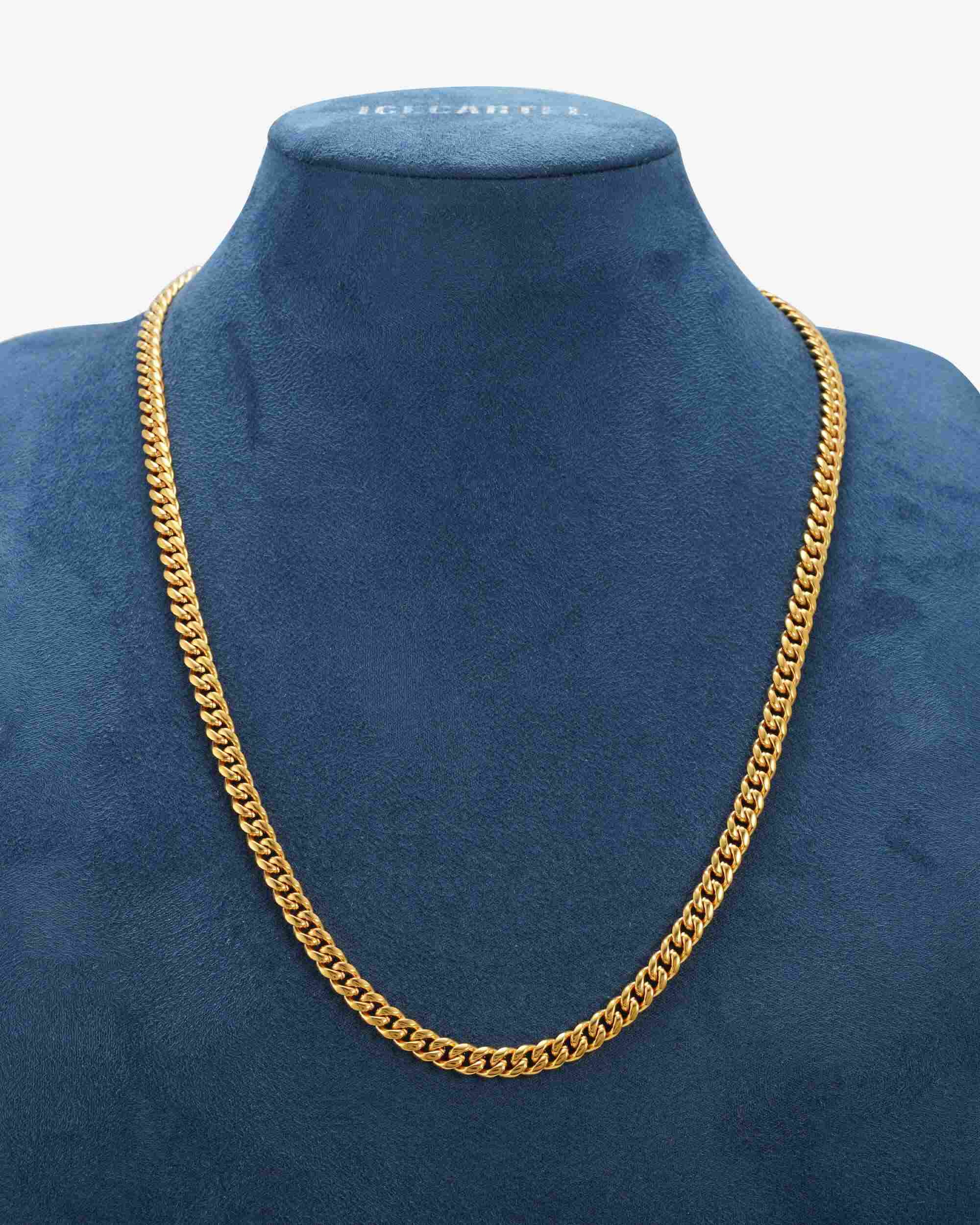 6MM Cuban Link Chain 10K Solid Gold (view 2 of 3)
