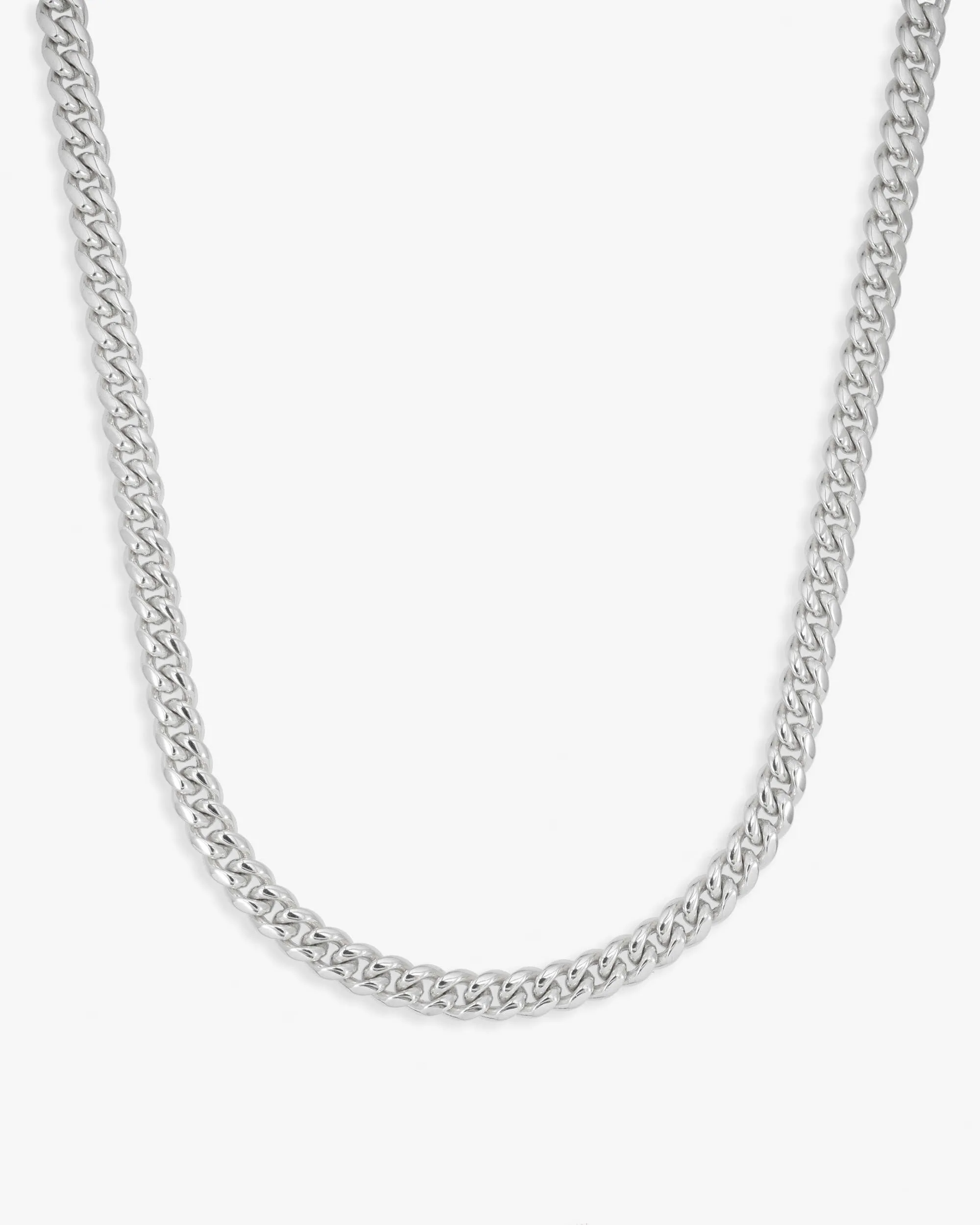 6MM Cuban Link Chain Silver