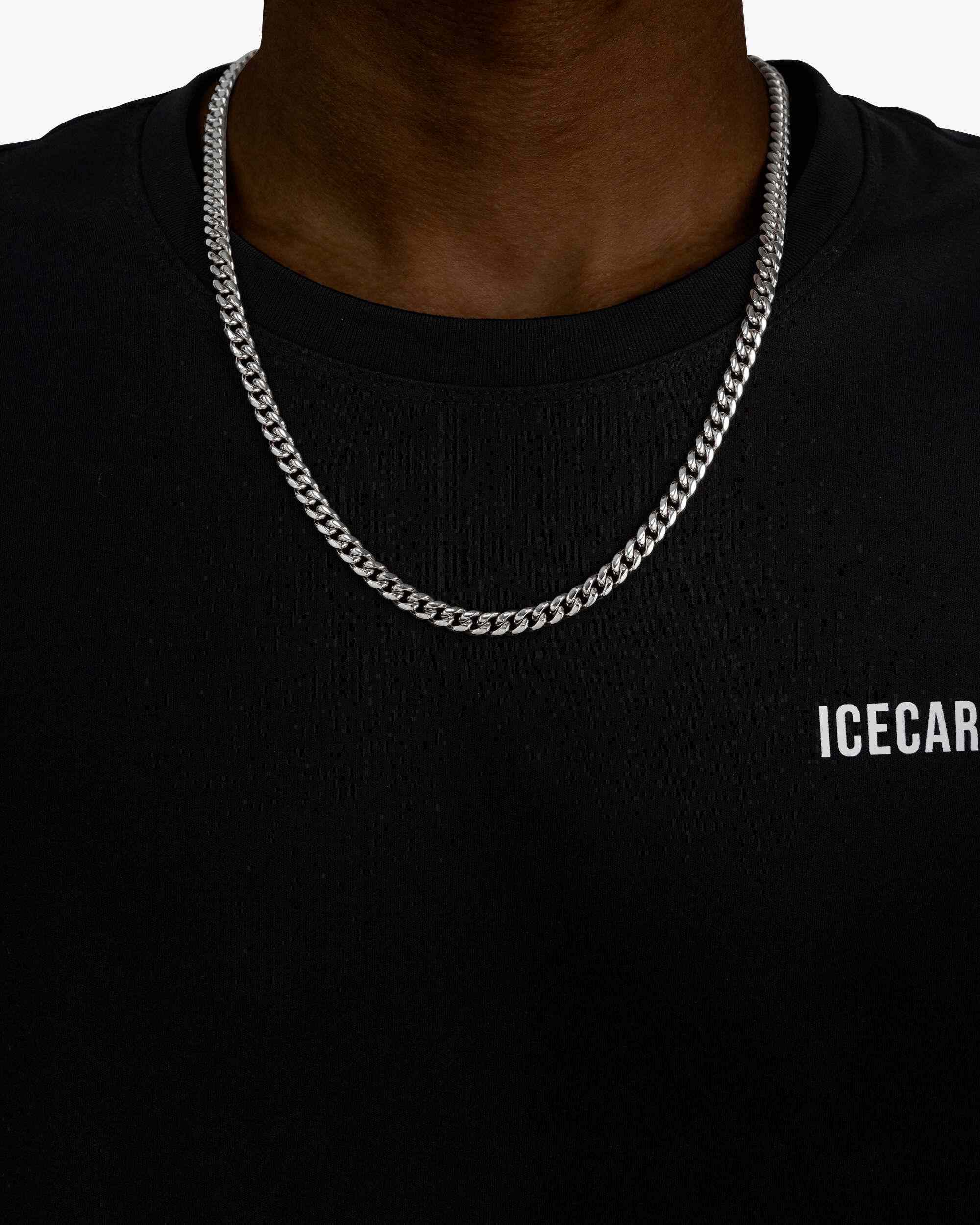 6MM Cuban Link Chain Silver (view 2 of 5)
