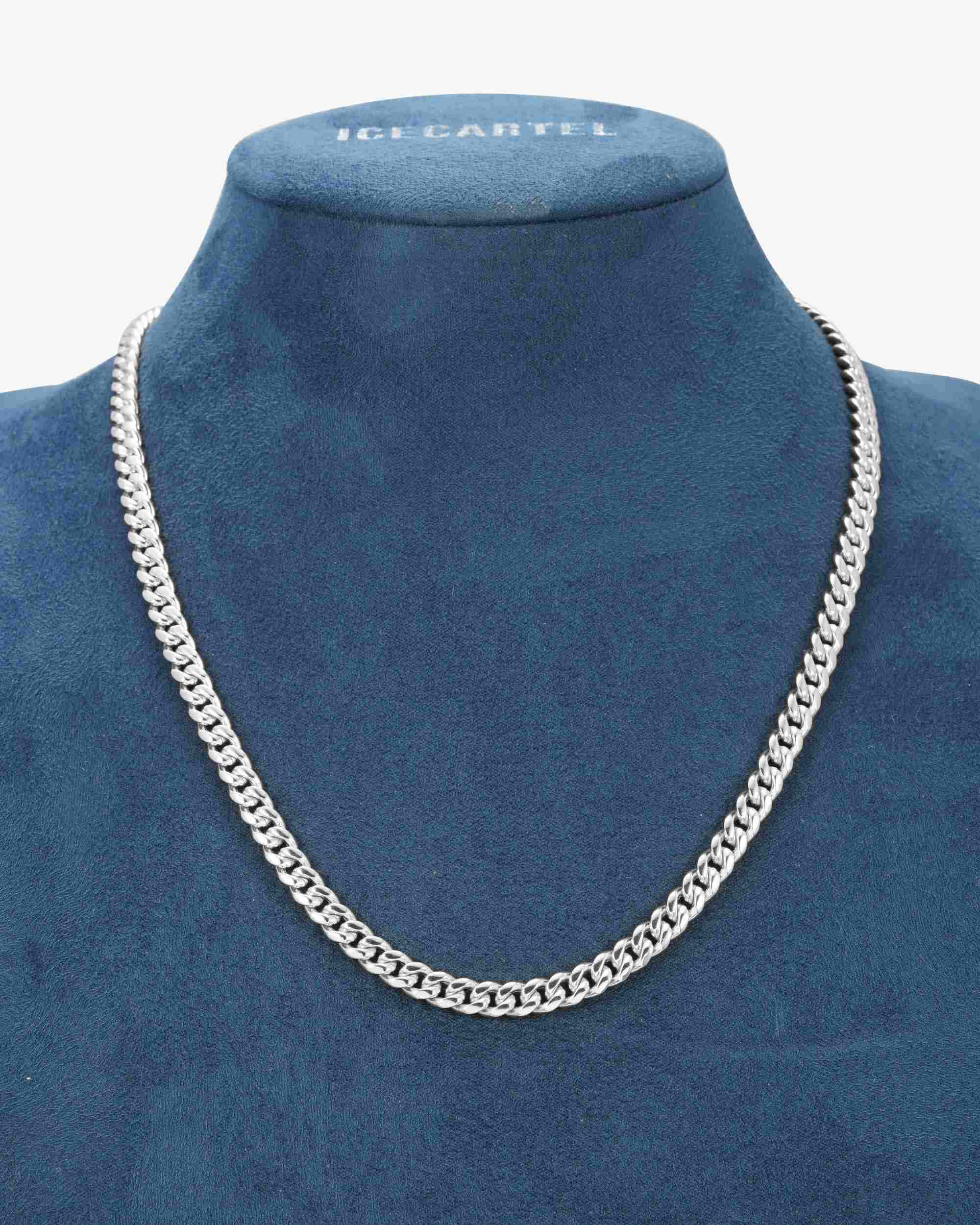 6MM Cuban Link Chain Silver (view 3 of 5)