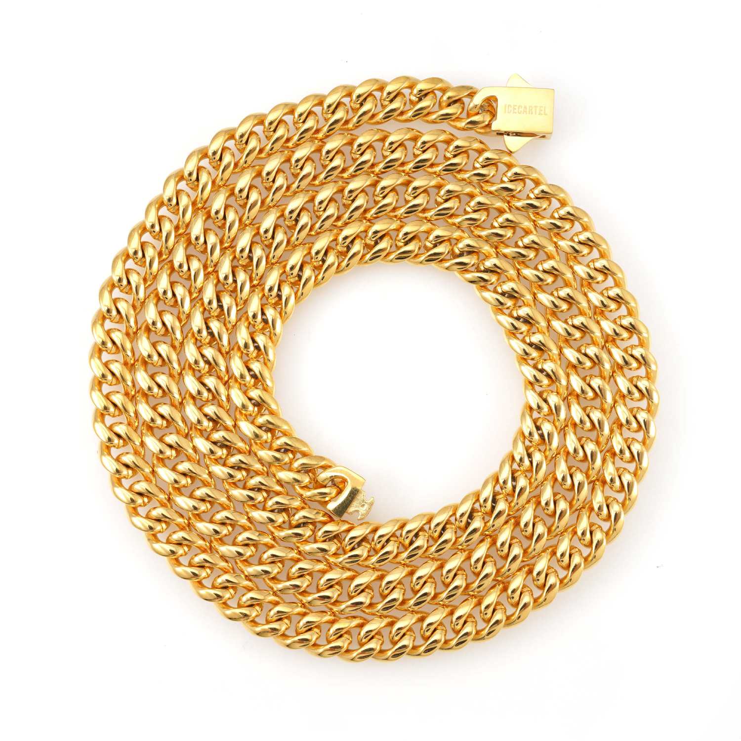 6MM Cuban Link Chain and Bracelet Bundle 14K Gold (view 4 of 5)