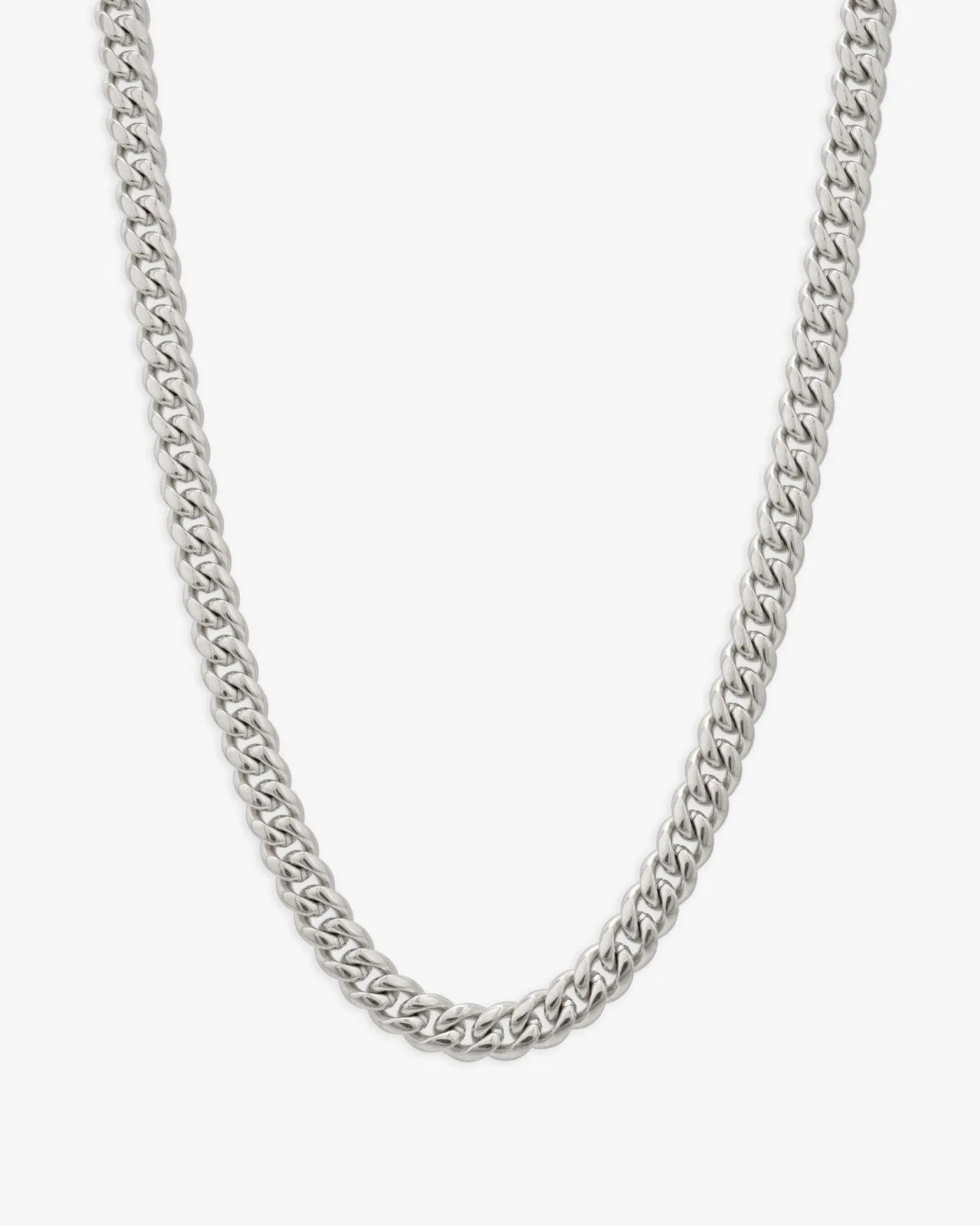 6MM Cuban Link Chain Solid 925 Silver