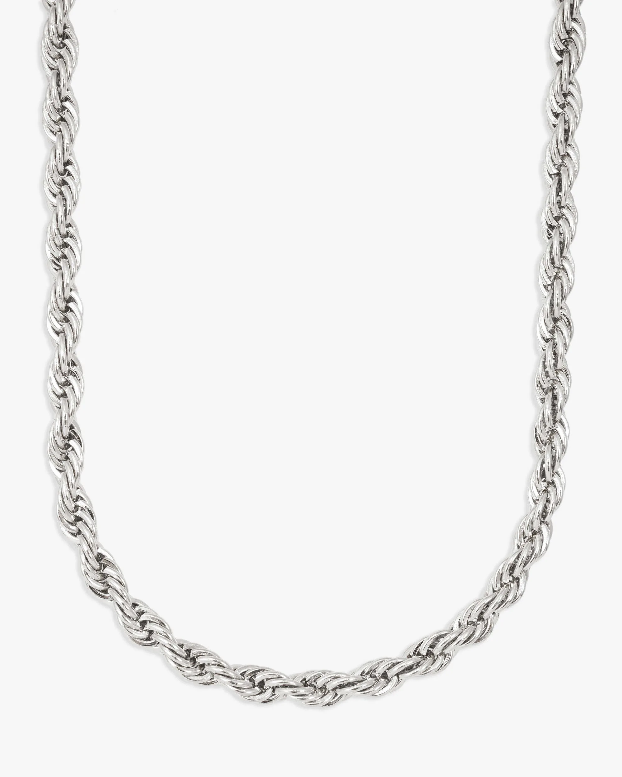 6MM Rope Chain Silver