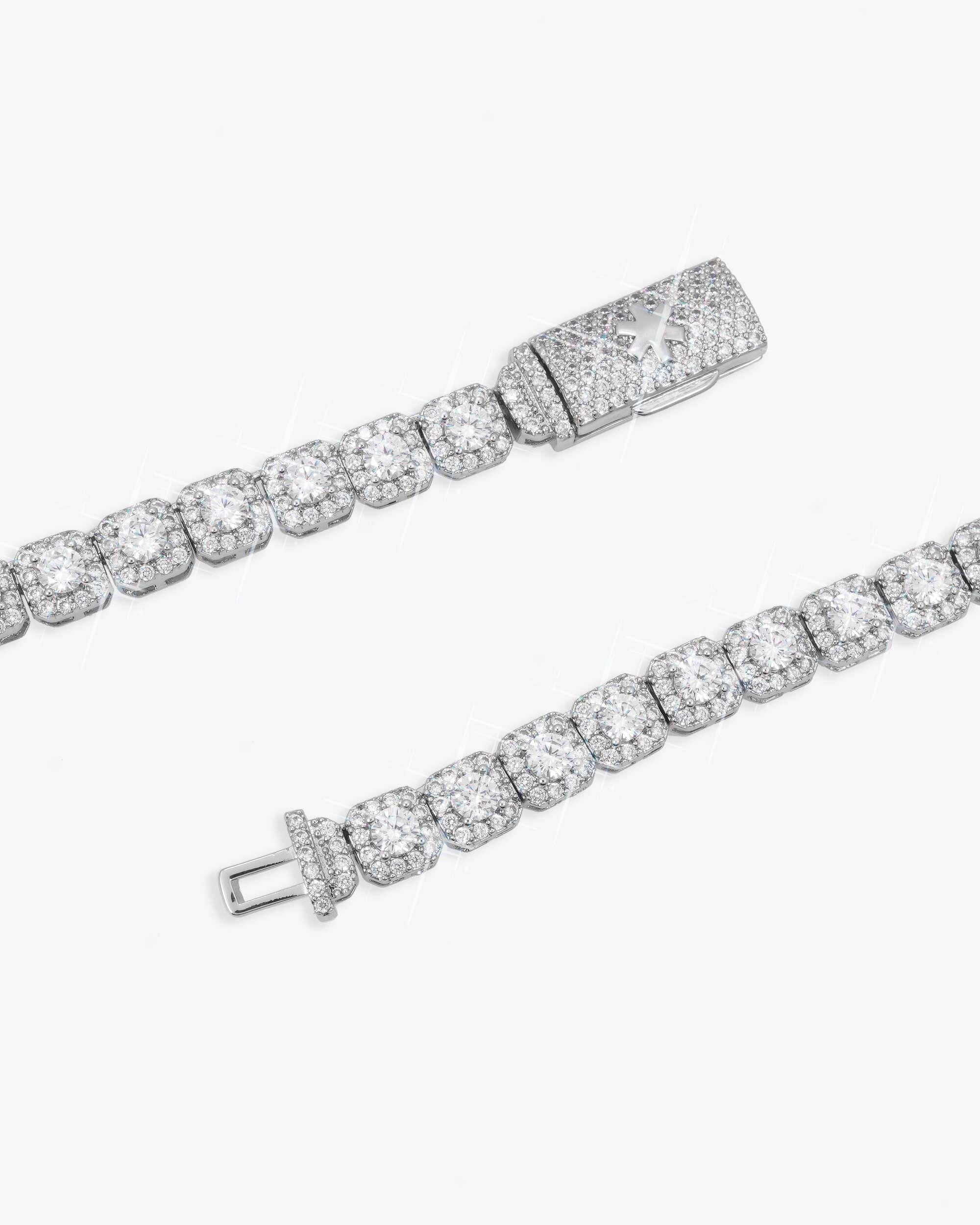 6MM Iced Out VVS Clustered Tennis Chain 14K Gold (view 5 of 6)