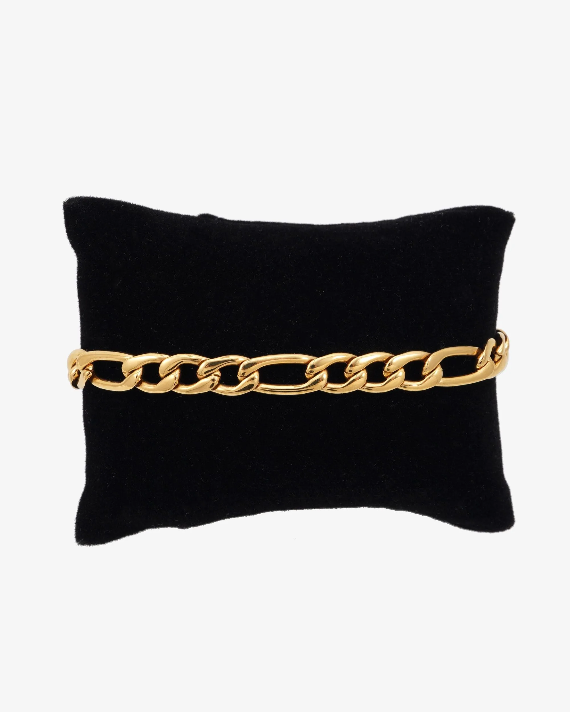 7MM Figaro Bracelet 14K Gold - chain (view 4 of 4)