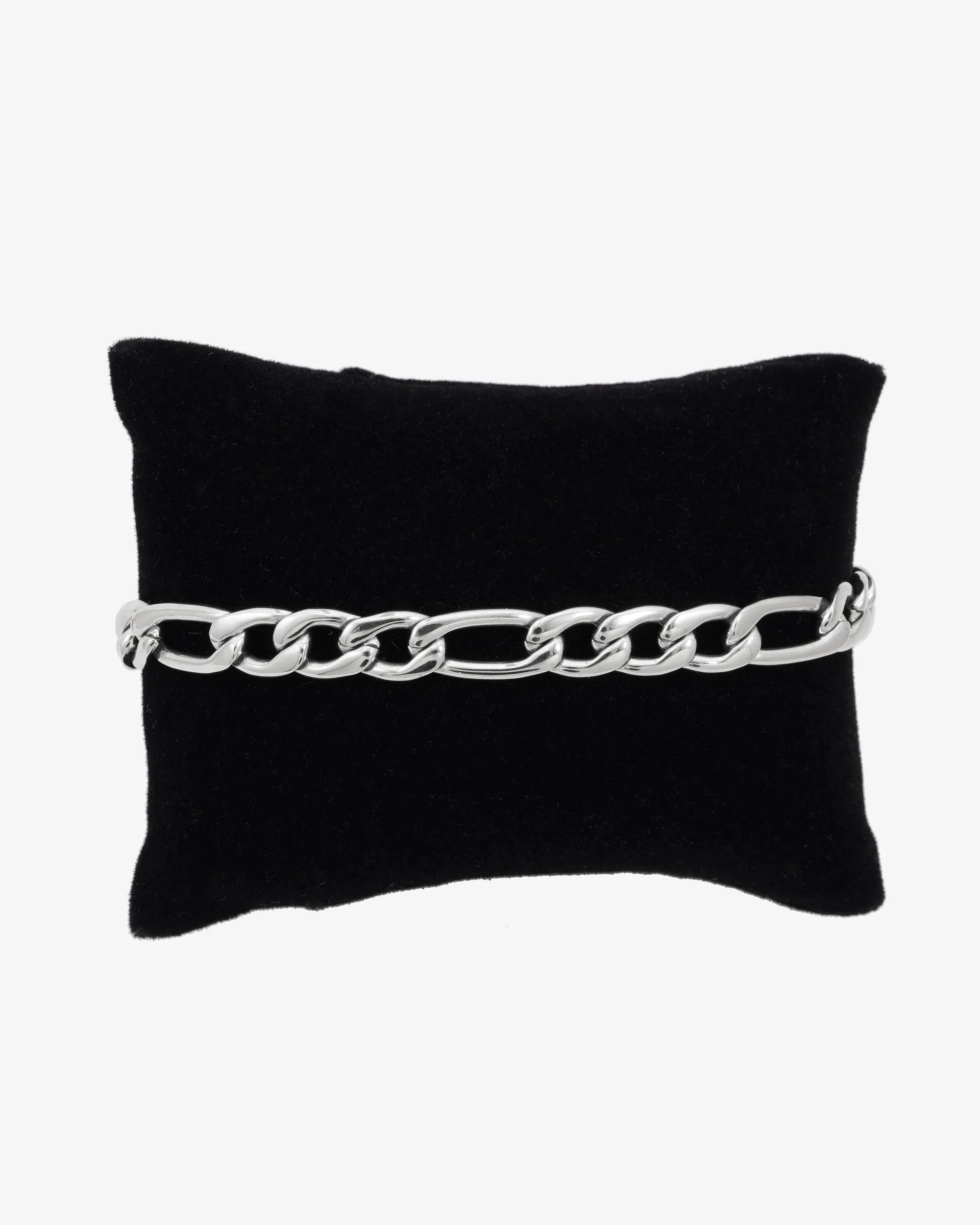 7MM Figaro Bracelet Silver - chain (view 3 of 3)