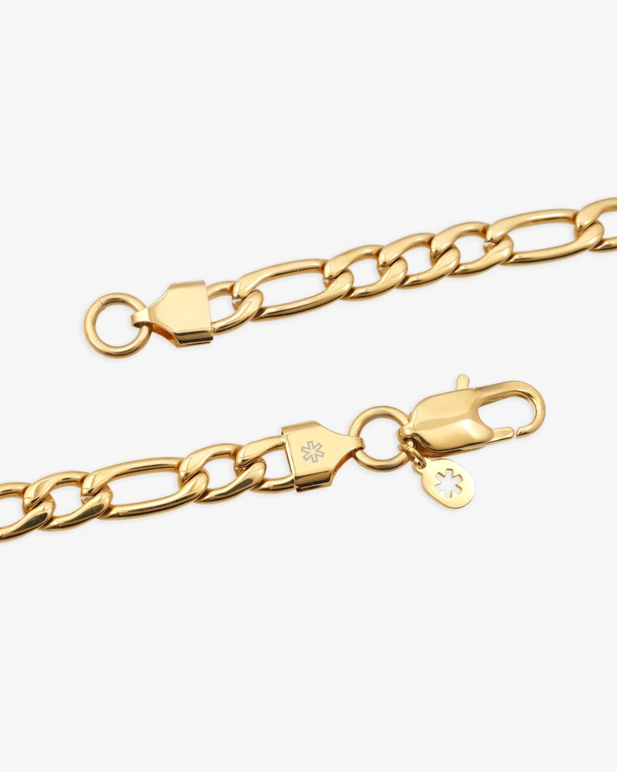 7MM Figaro Chain 14K Gold (view 3 of 4)