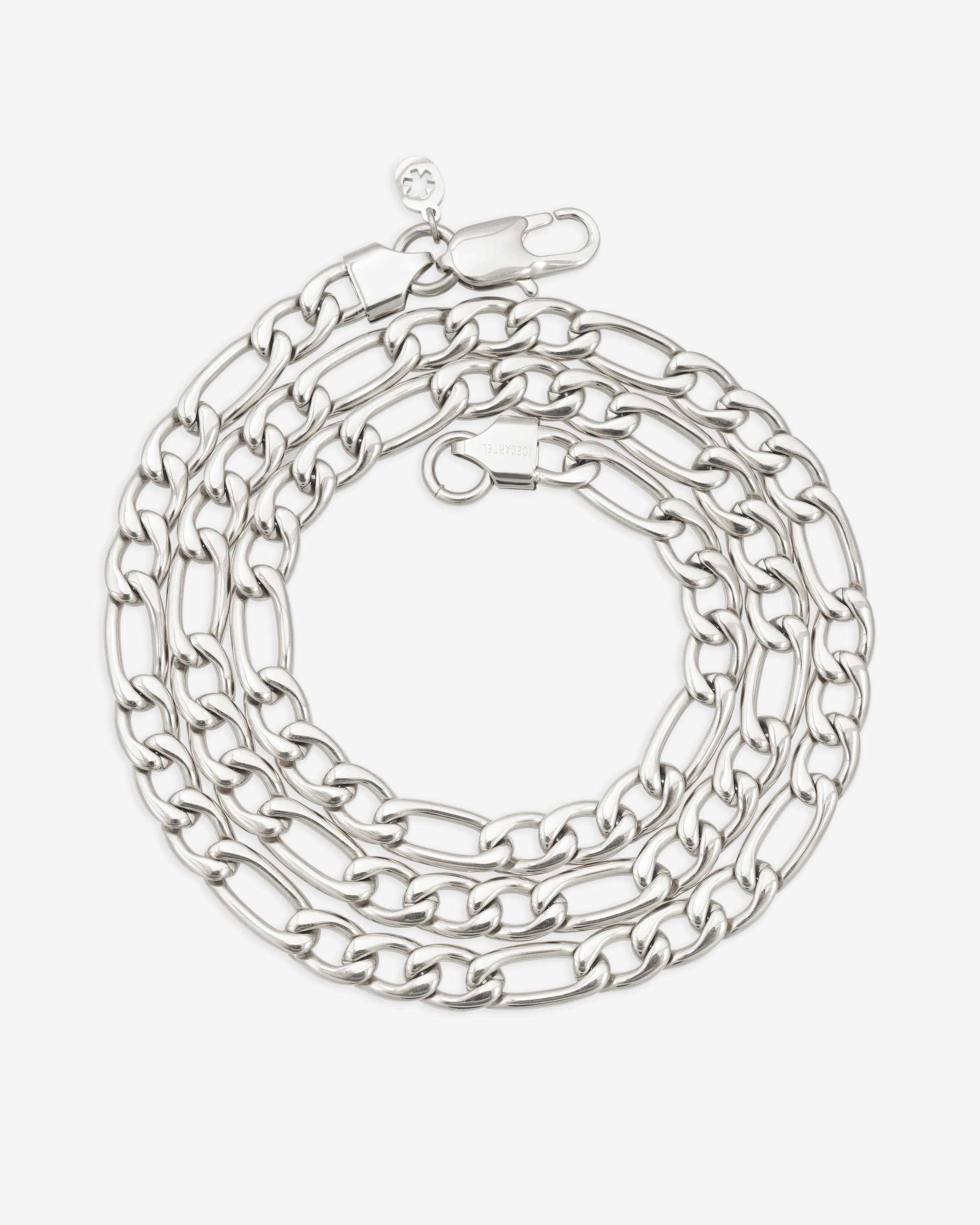 7MM Figaro Chain Silver (view 4 of 4)