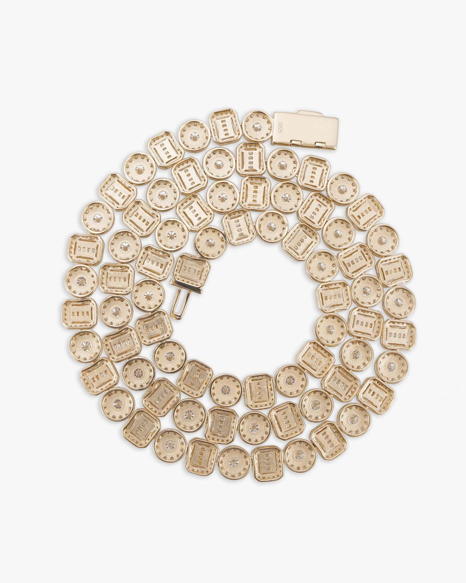 8.5MM Moissanite Mixed Cut Chain - in white gold (view 9 of 14)