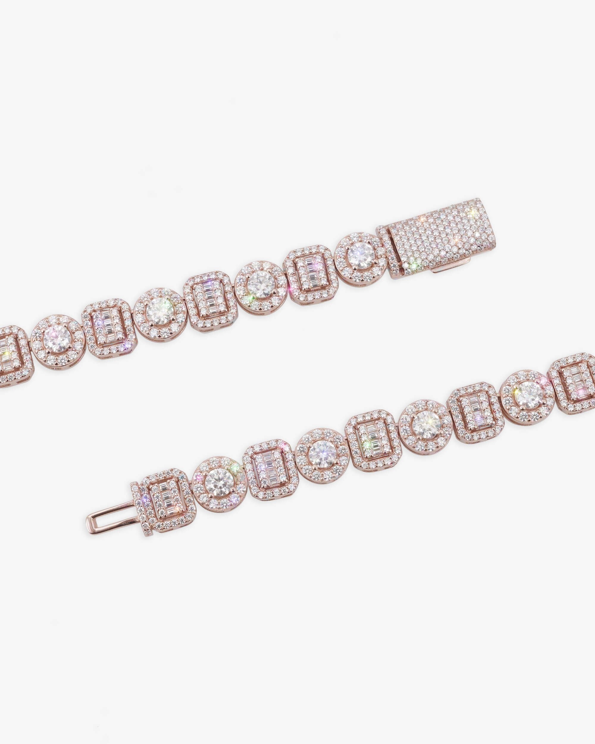 8.5MM Moissanite Mixed Cut Chain - in white gold (view 12 of 14)