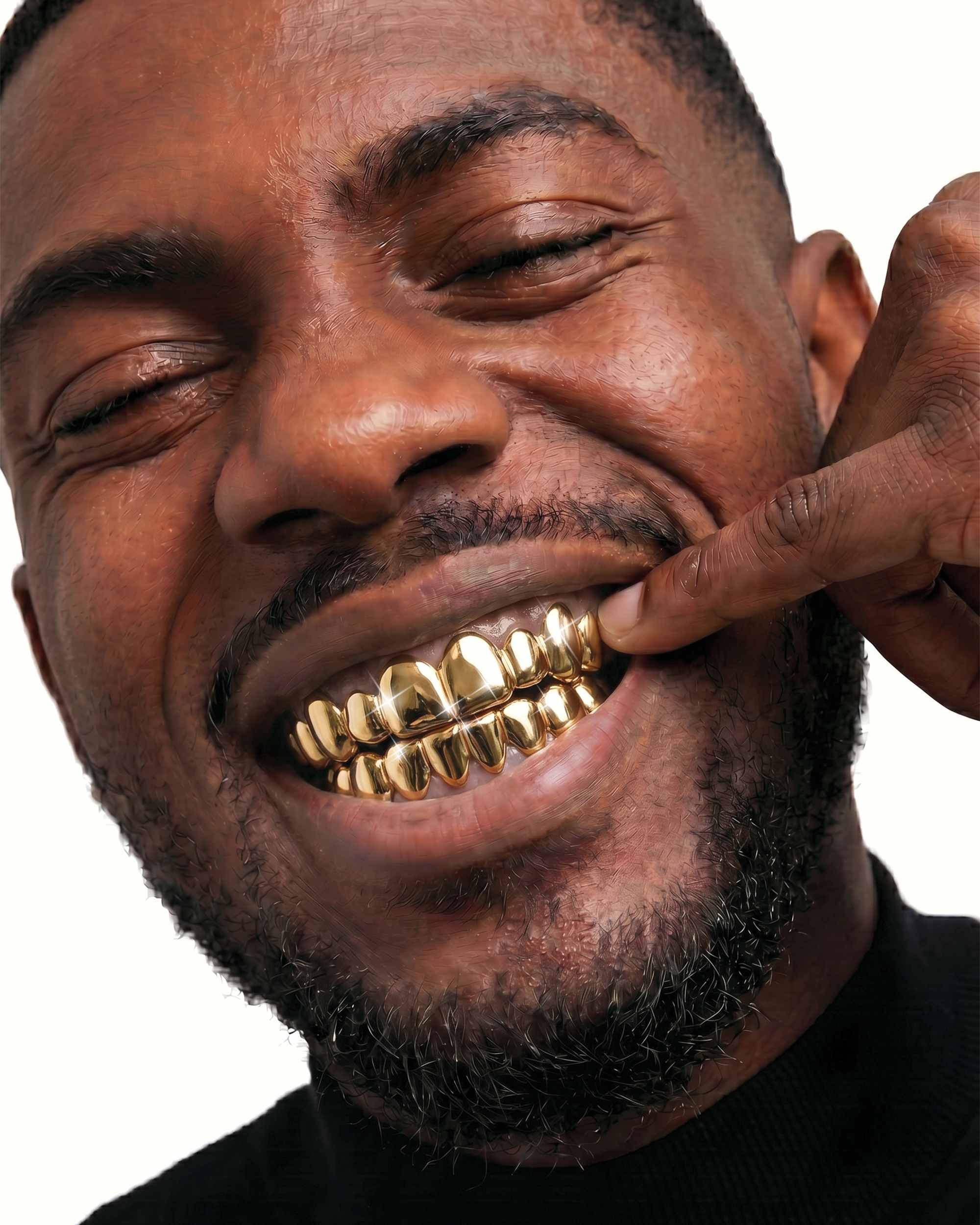 8 on 8 Deep Cut Grillz 14K Gold (view 2 of 2)