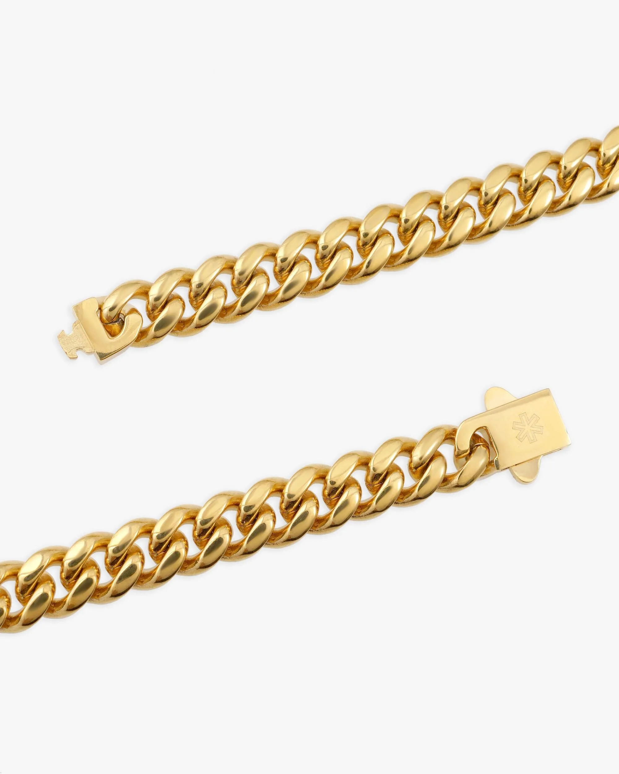 8MM Cuban Link Chain 10K Solid Gold (view 3 of 4)