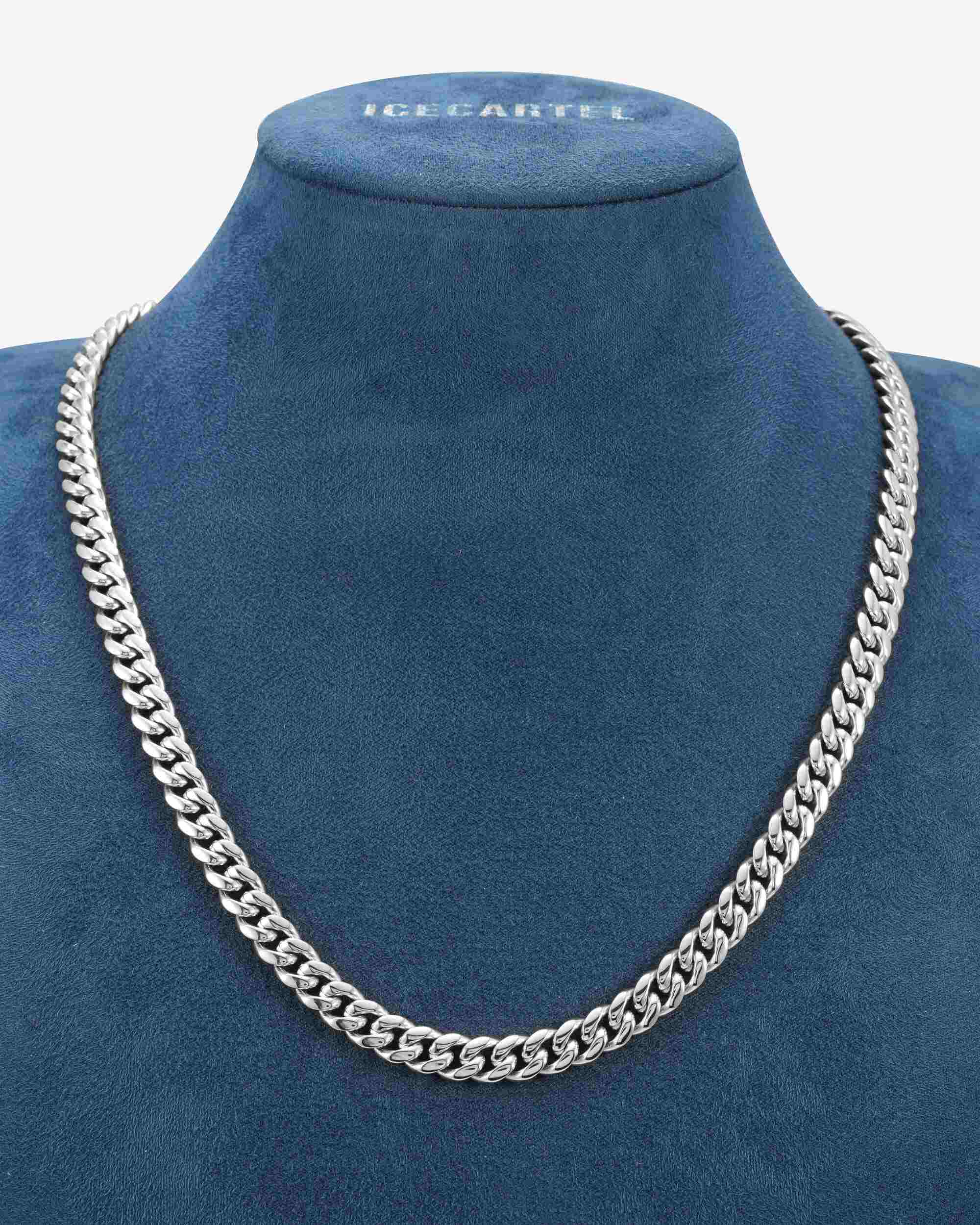 8MM Cuban Link Chain Silver (view 3 of 5)