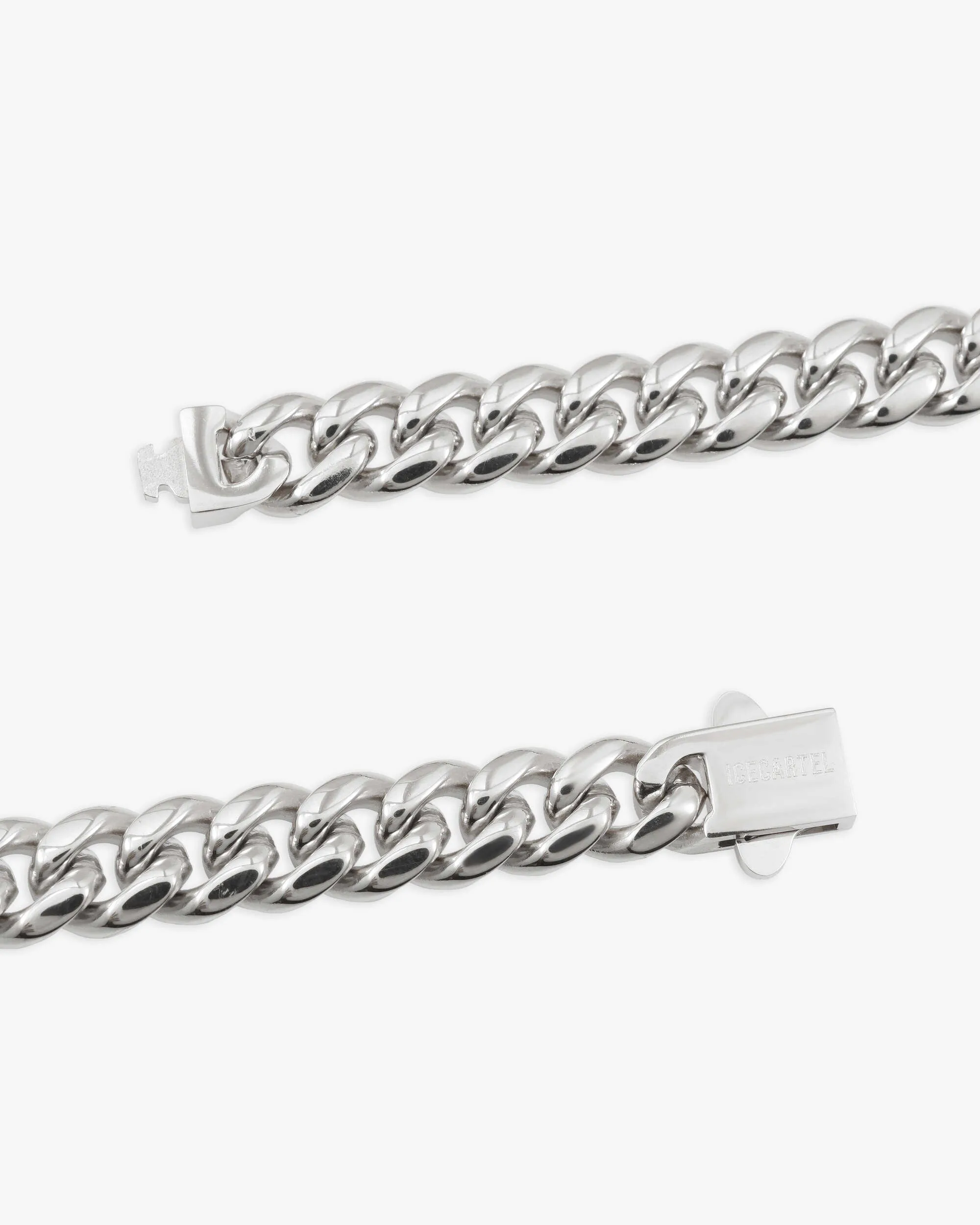 8MM Cuban Link Chain Silver (view 4 of 5)