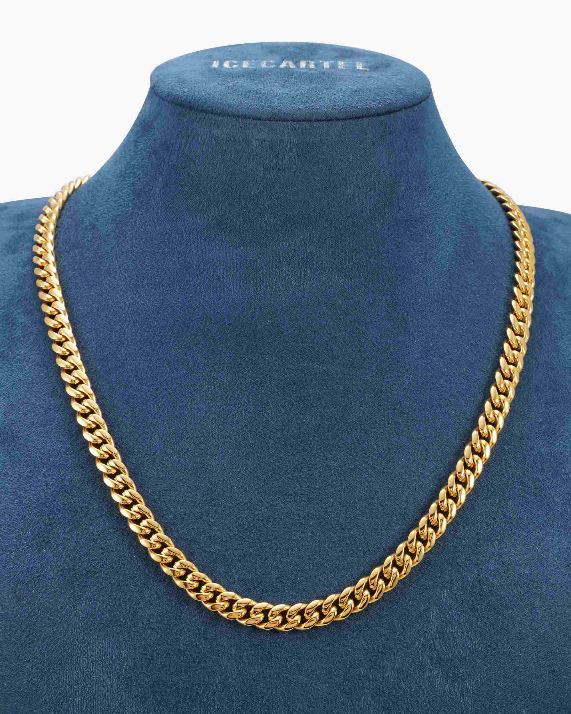 8MM Cuban Link Chain 14K Gold (view 3 of 5)