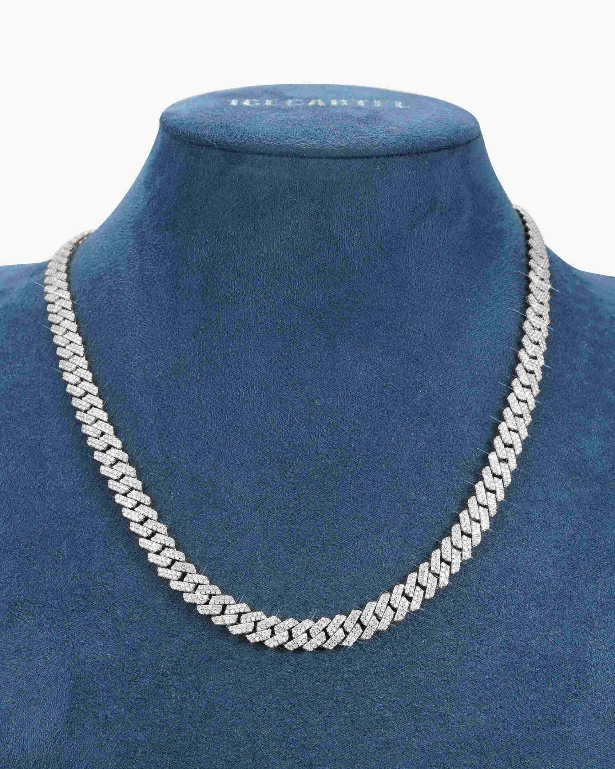 8MM Moissanite Prong Cuban Link Chain 14K Gold (view 4 of 7)