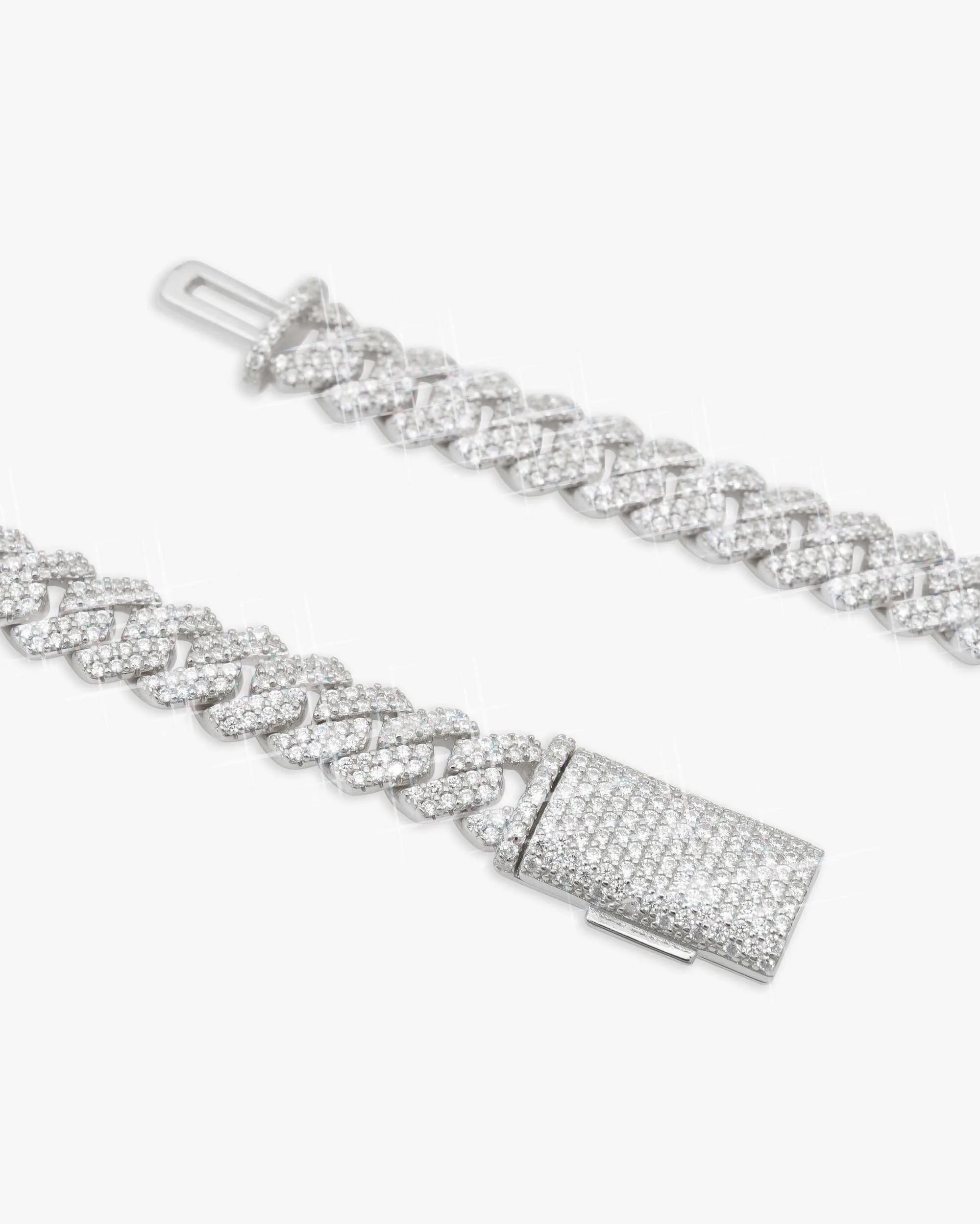 8MM Moissanite Prong Cuban Link Chain 14K Gold (view 5 of 7)
