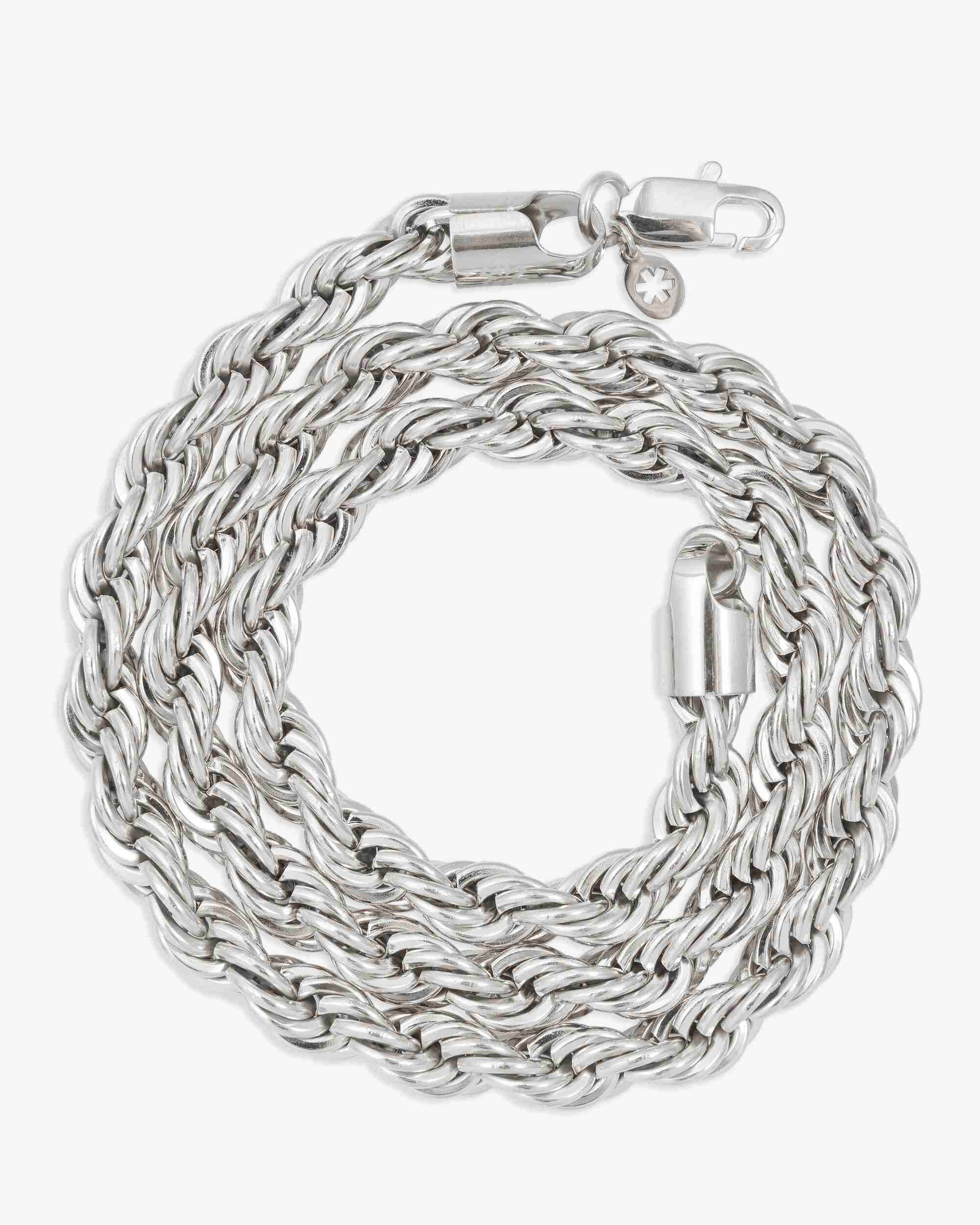 8MM Rope Chain Silver (view 5 of 5)