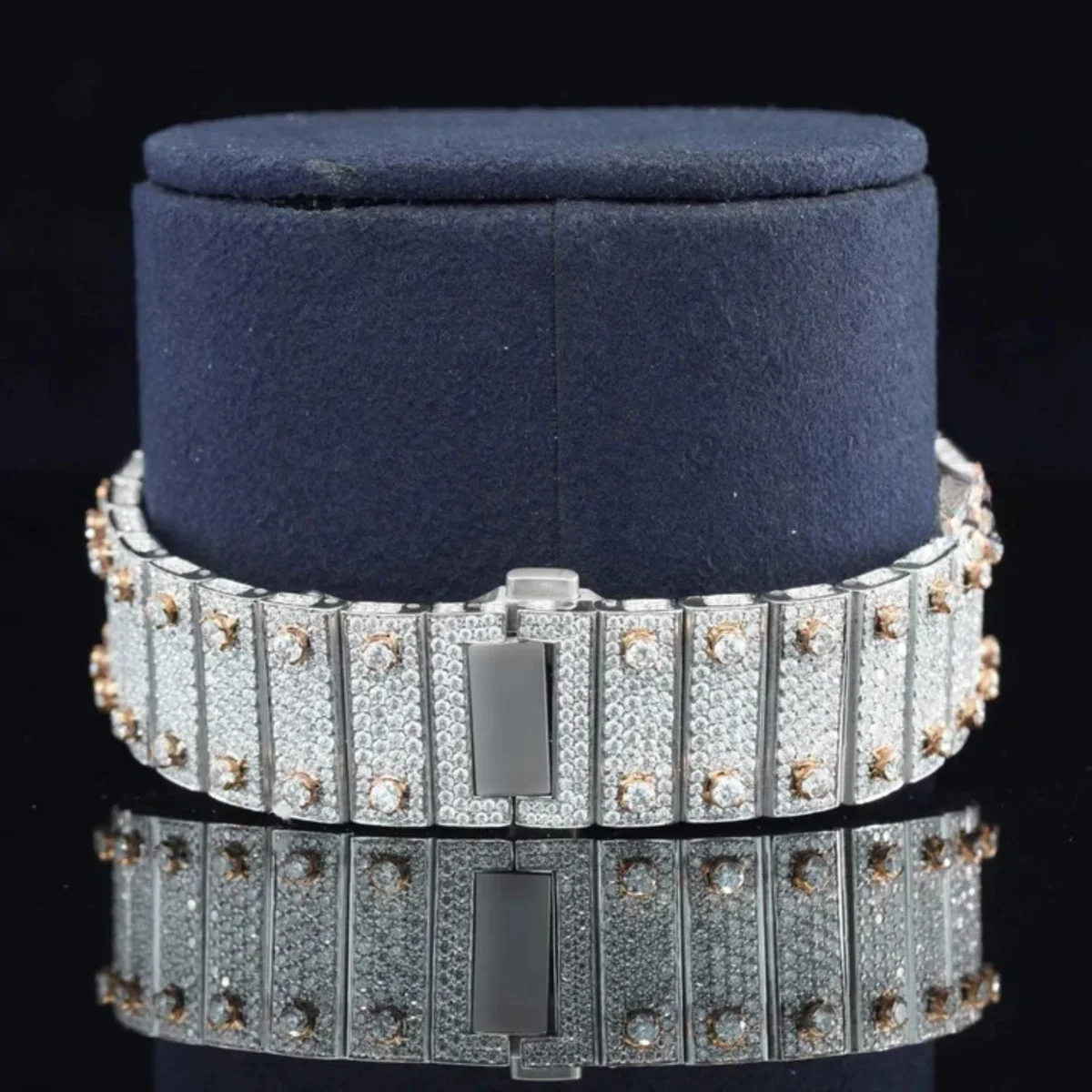Arabic Number Iced Out Automatic Moissanite Watch For Men (view 6 of 6)