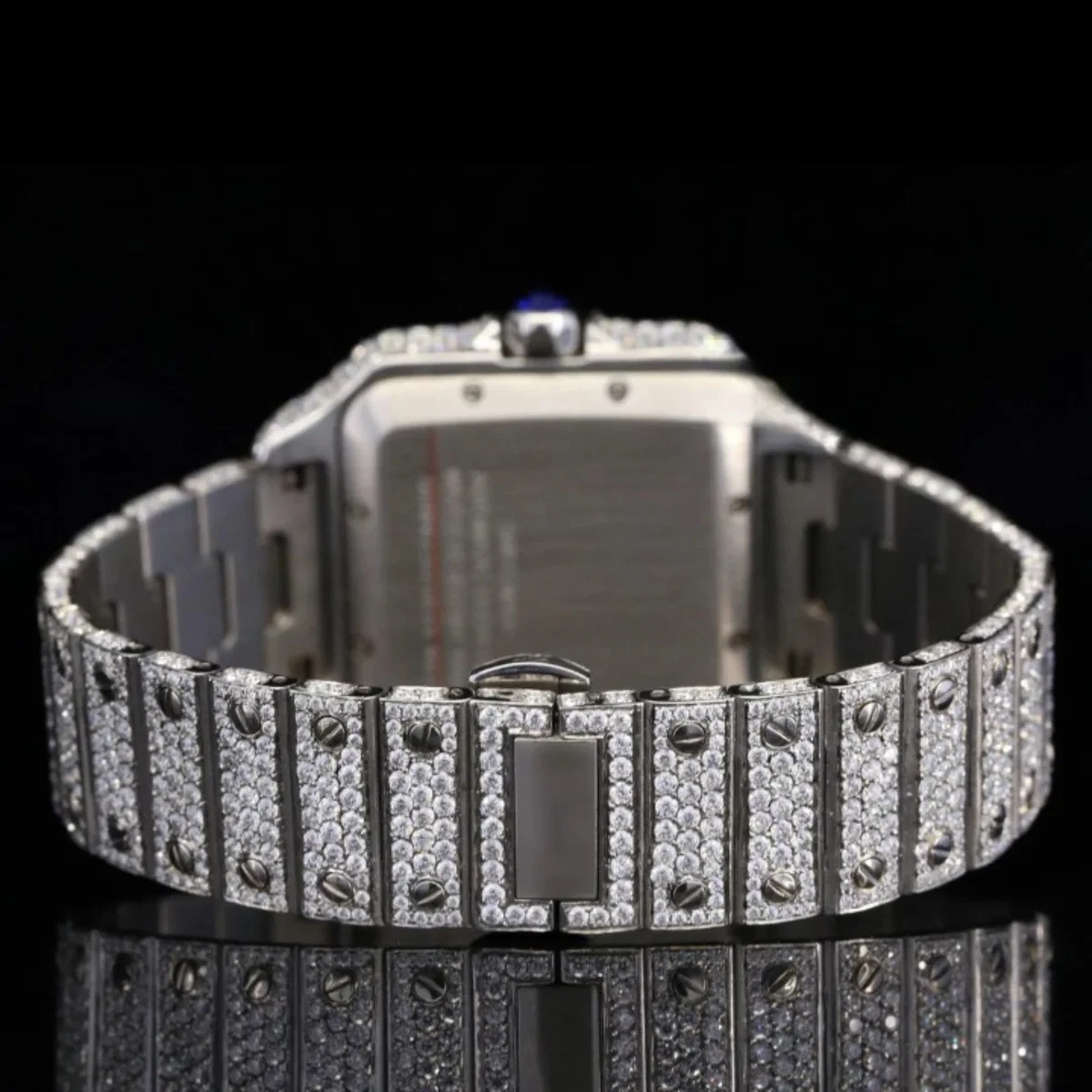 Awesome White Gold Color Moissanite watch Iced Out Watch For Men (view 4 of 4)