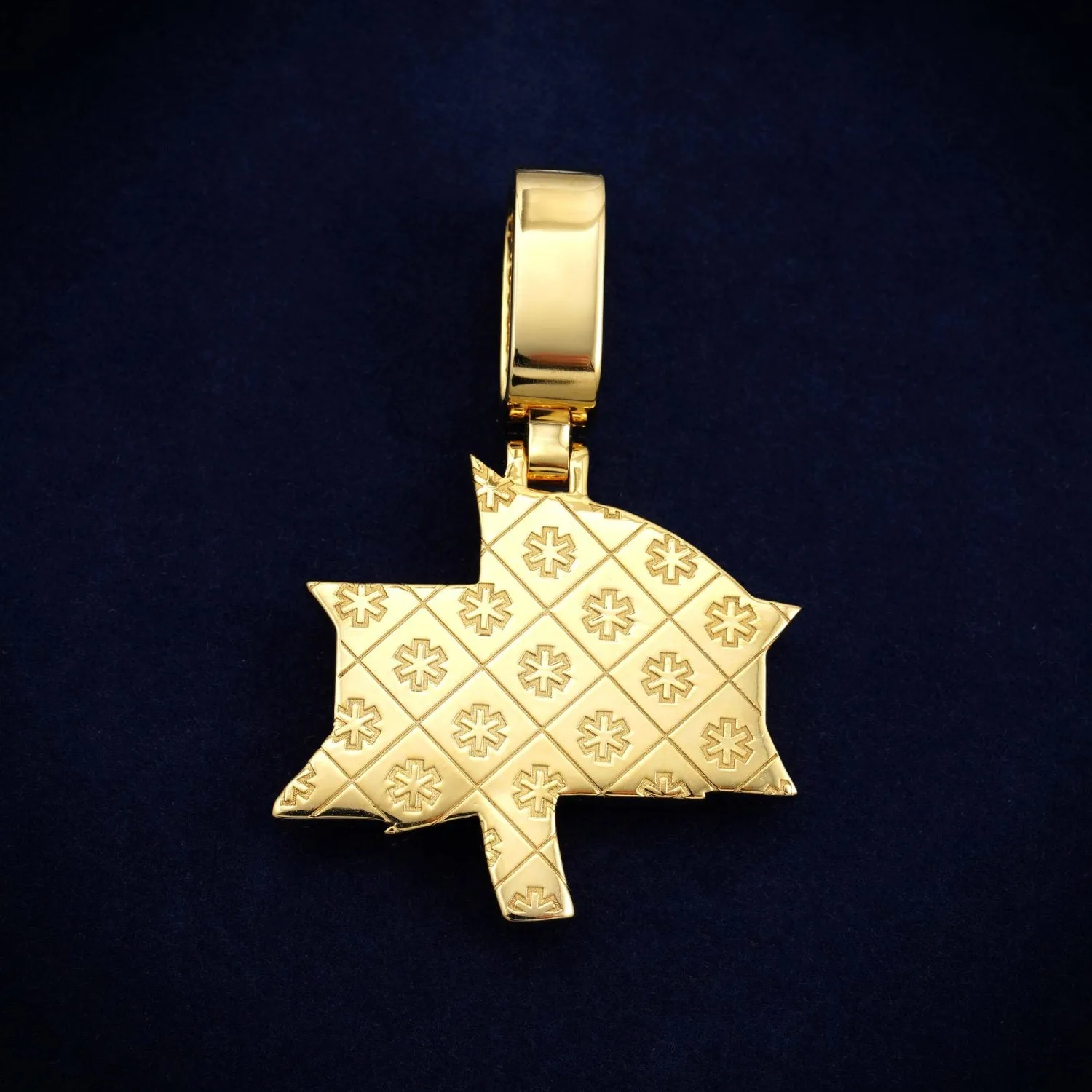 "BARI" Custom Moissanite Name Pendant 14K Gold (view 3 of 4)