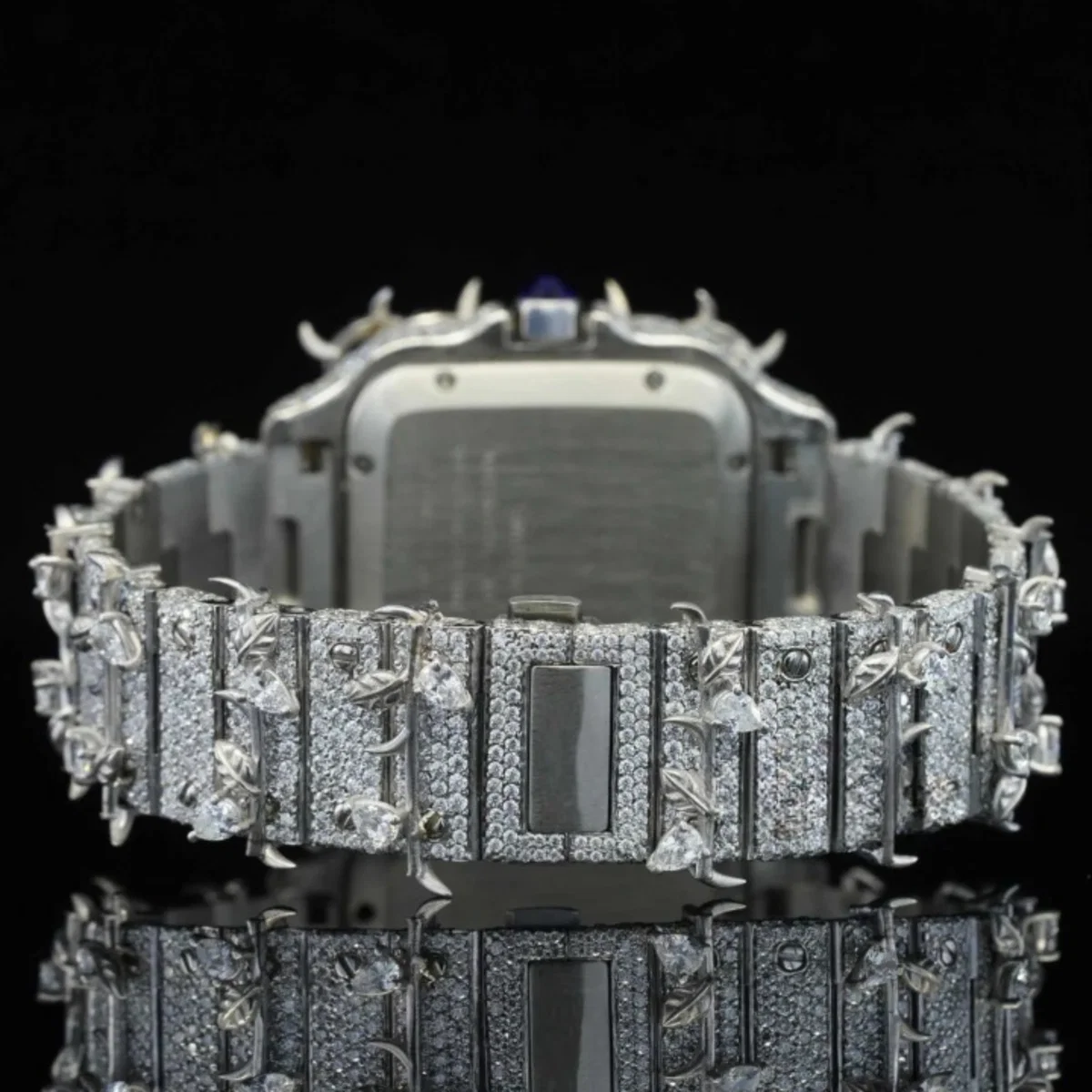 Beautiful Automatic Tree Branch Moissanite Watch For Men (view 4 of 4)