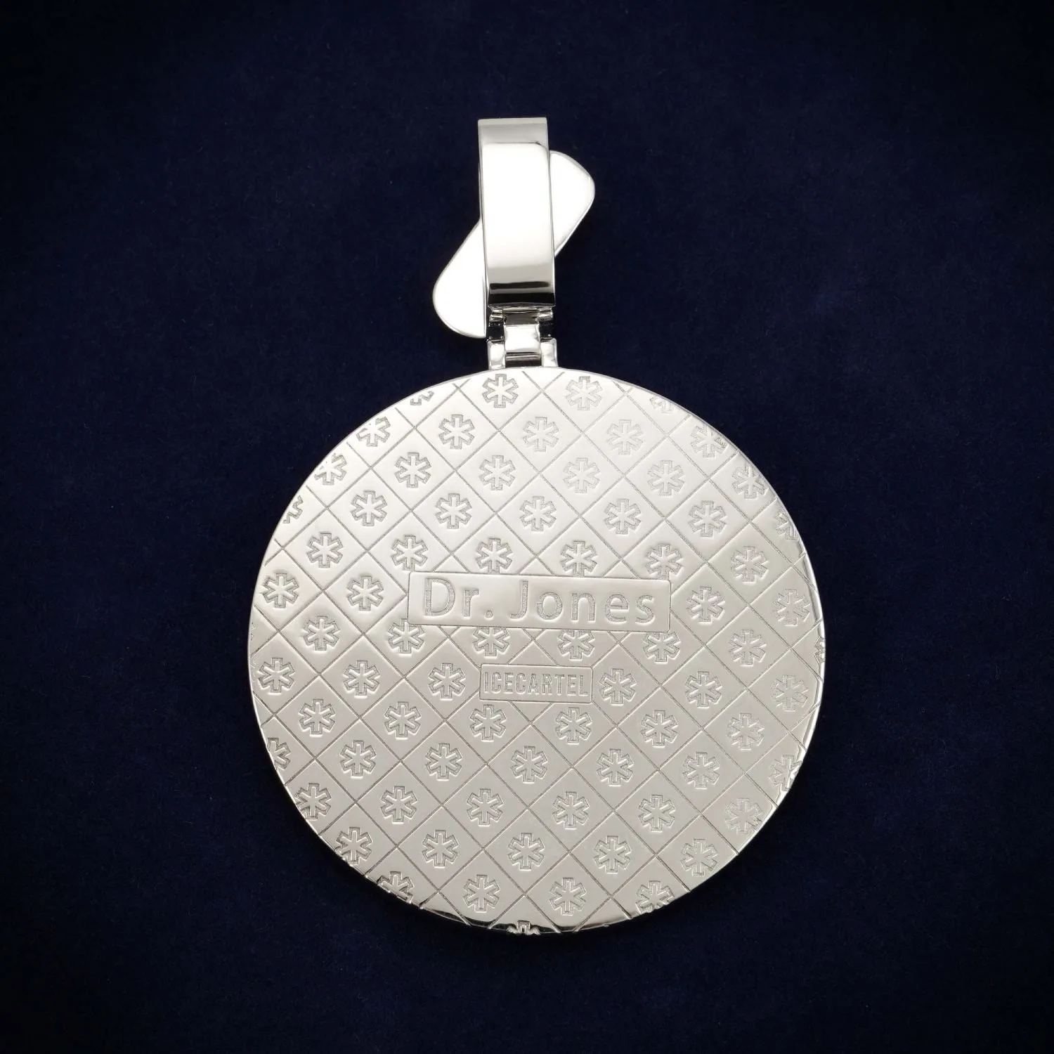 "BIG PHARMA" Custom Circle Pendant 14K Gold (view 3 of 4)