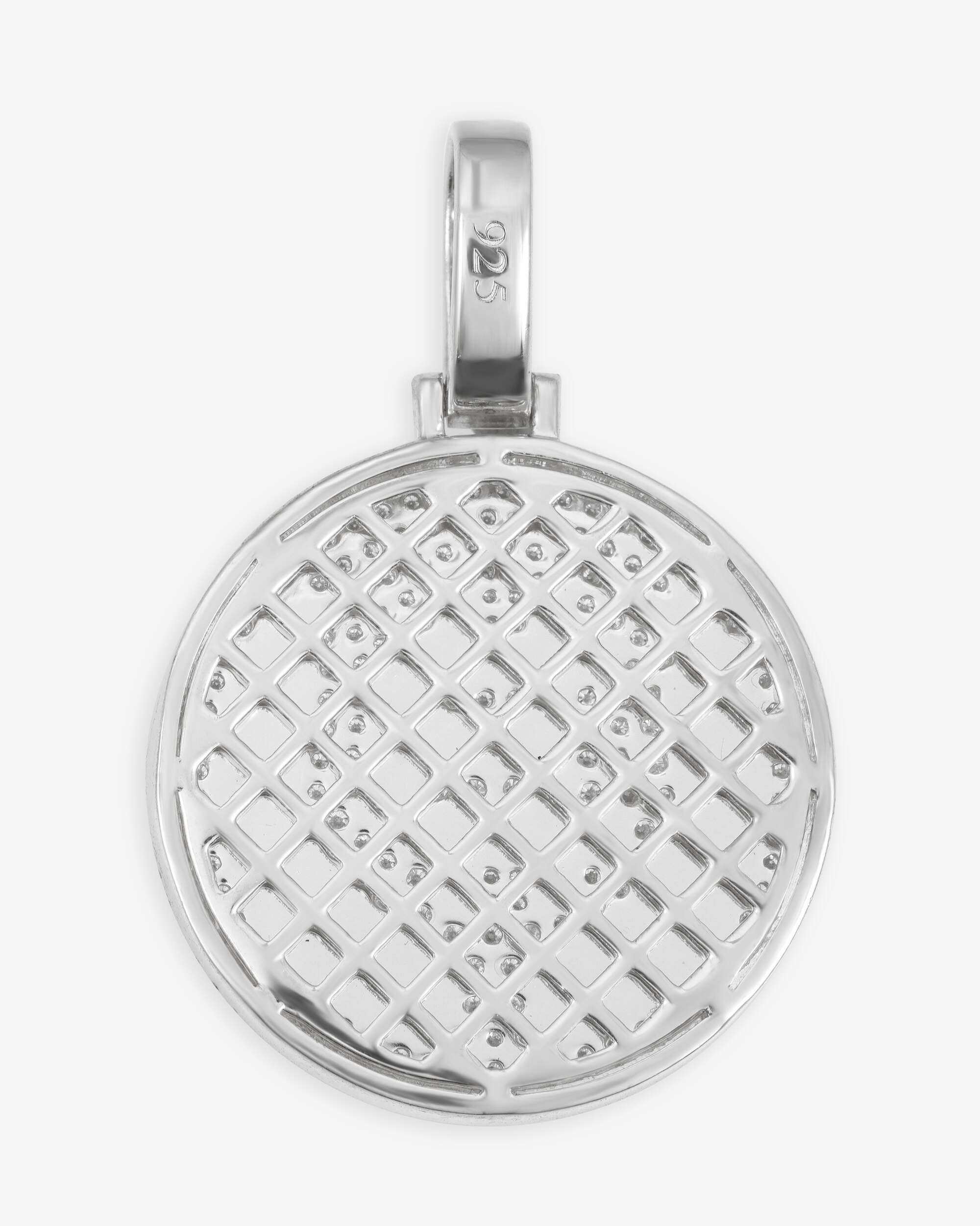 "BITCOIN" Custom Circle Pendant 14K Gold (view 2 of 4)