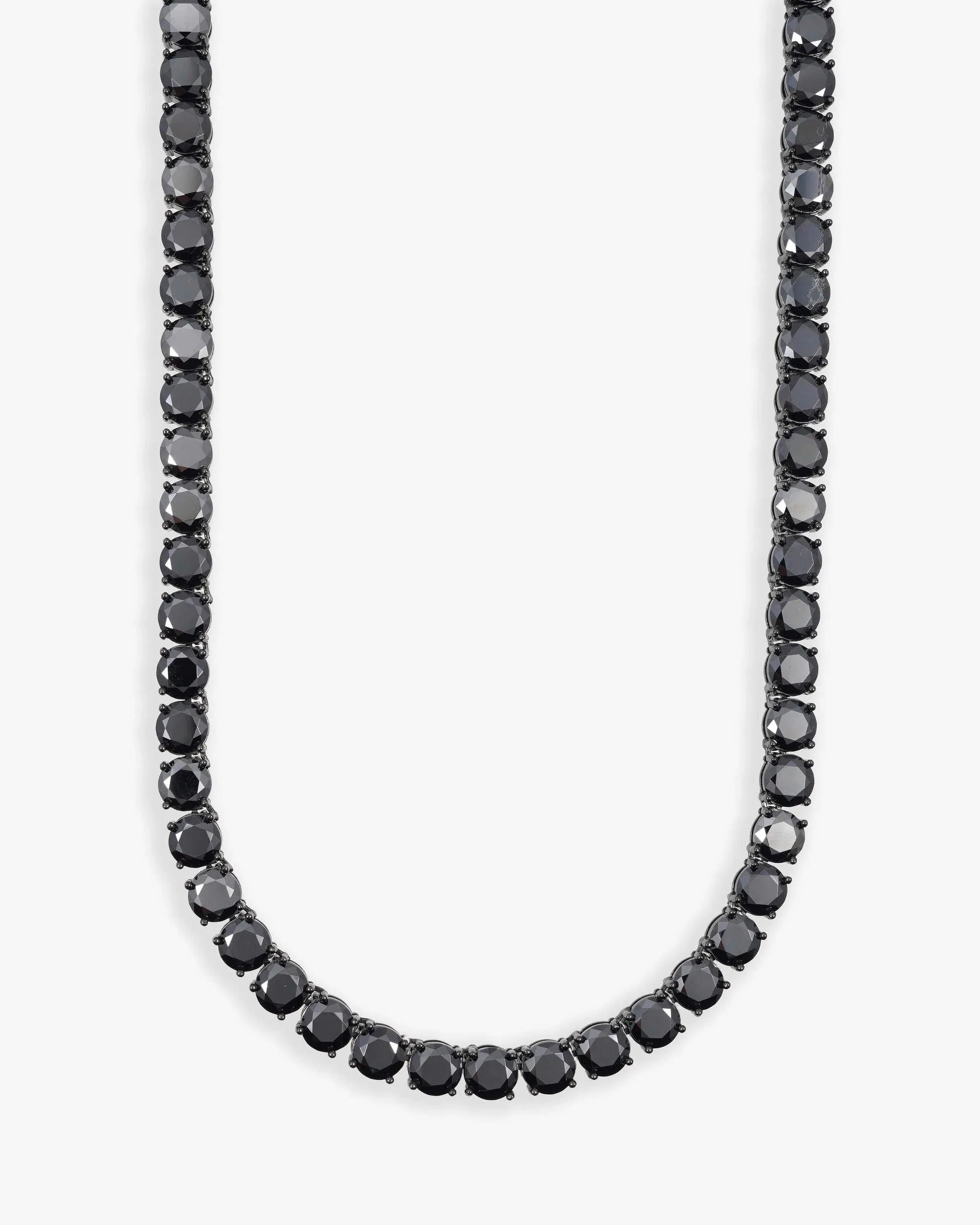 Black Moissanite Tennis Chain 14K Black Gold (ALL SIZES)