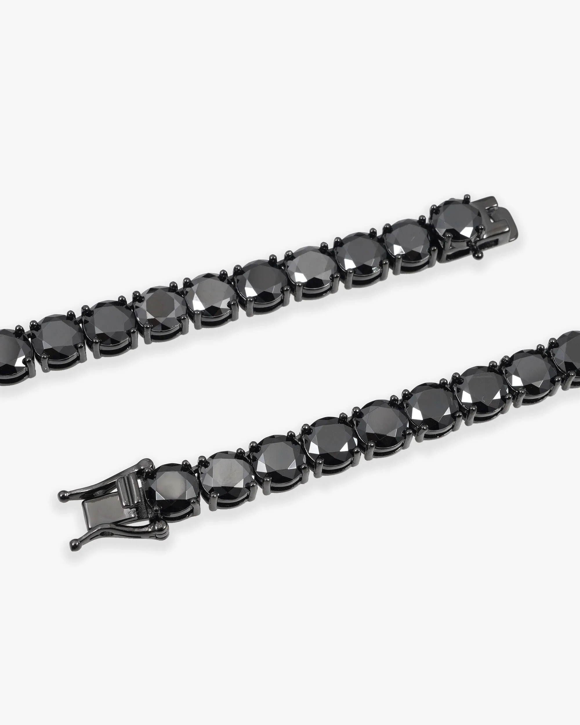 Black Moissanite Tennis Chain 14K Black Gold (ALL SIZES) (view 20 of 23)