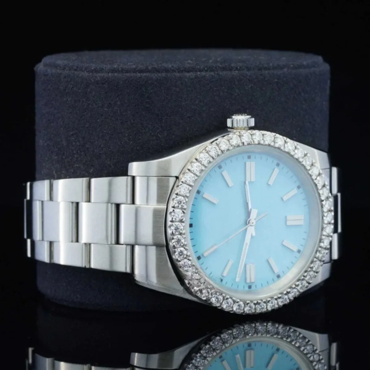Classic Blue Dial Watch Automatic For Men (view 2 of 4)