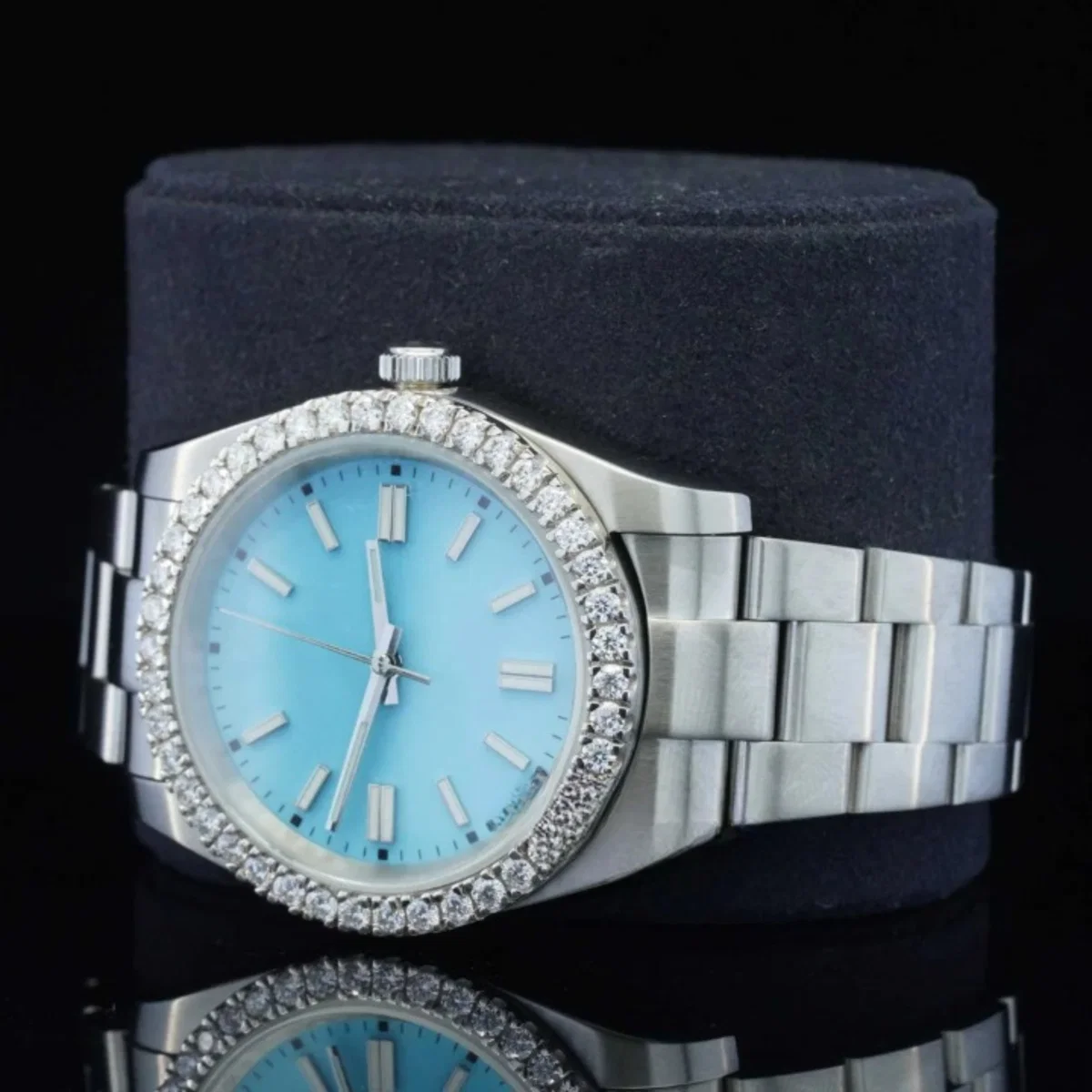 Classic Blue Dial Watch Automatic For Men (view 3 of 4)