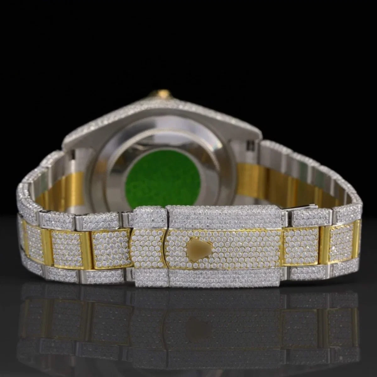 Classic Fully Iced Out Moissanite Watch With Japan Automatic Movement For Men (view 7 of 7)